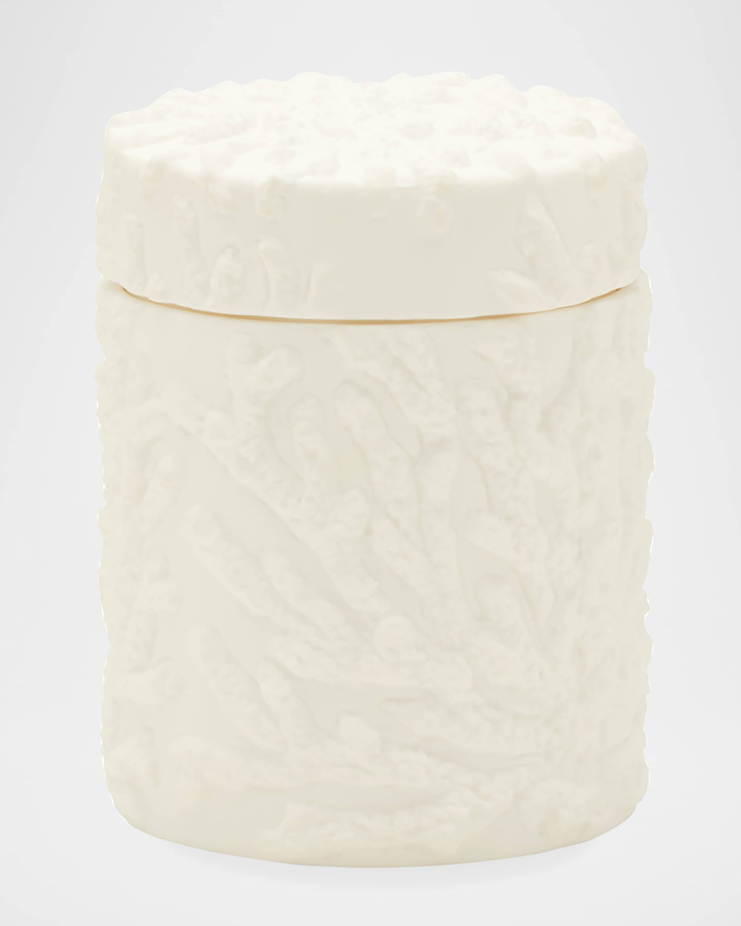 Pigeon and Poodle Alanya Round Brush Holder, White and Matching Items