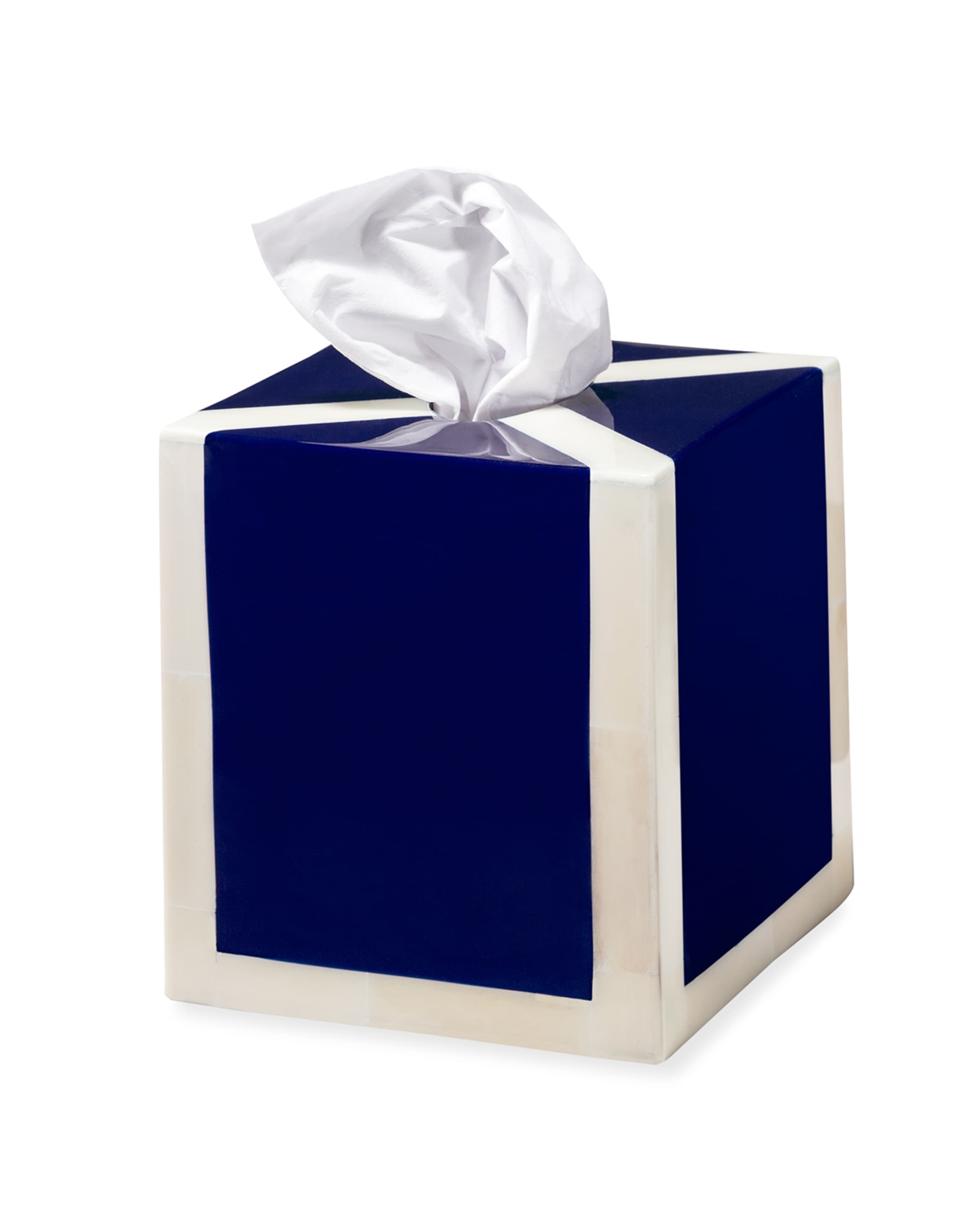 LADORADA Ink Blue & Bone Tissue Box