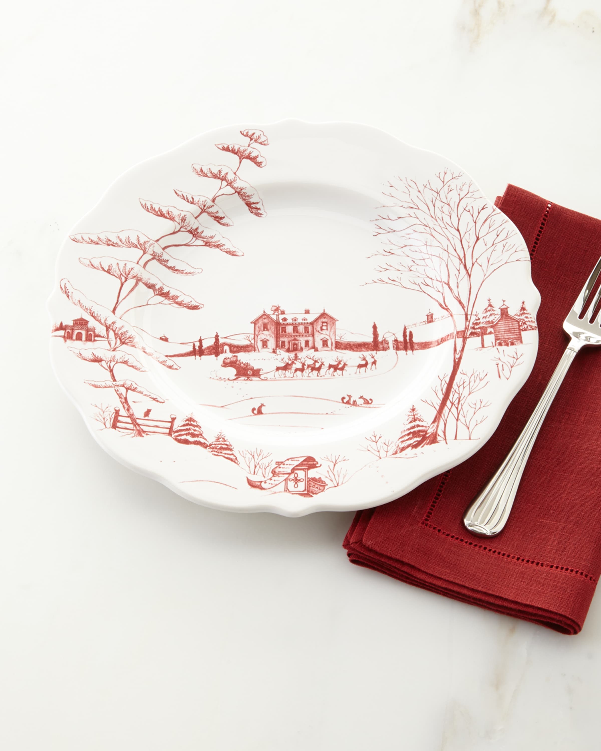 Juliska Country Estate Winter Frolic Collection, Ruby & Matching