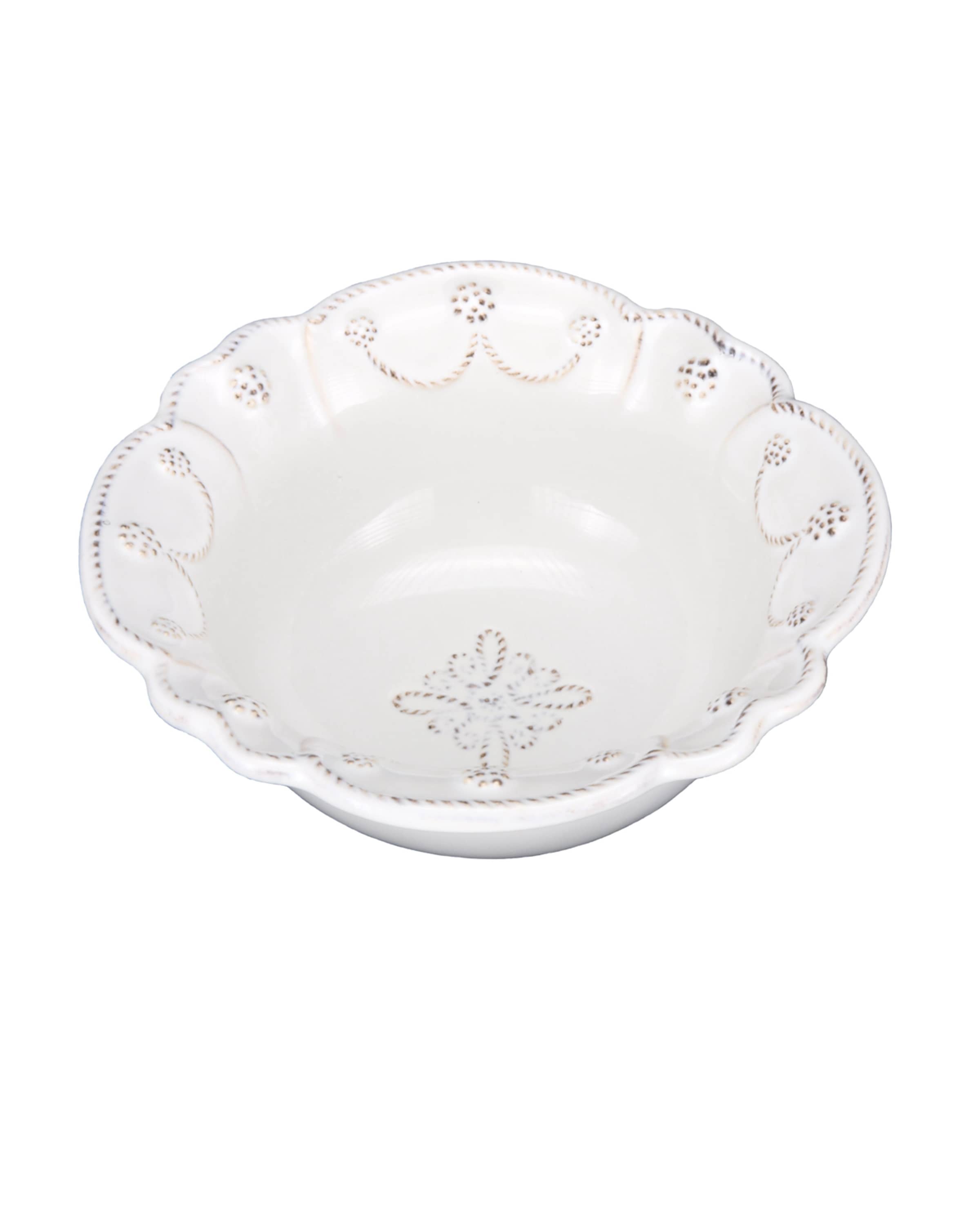 Juliska Jardins du Monde Cereal/Ice Cream Bowl - Whitewash