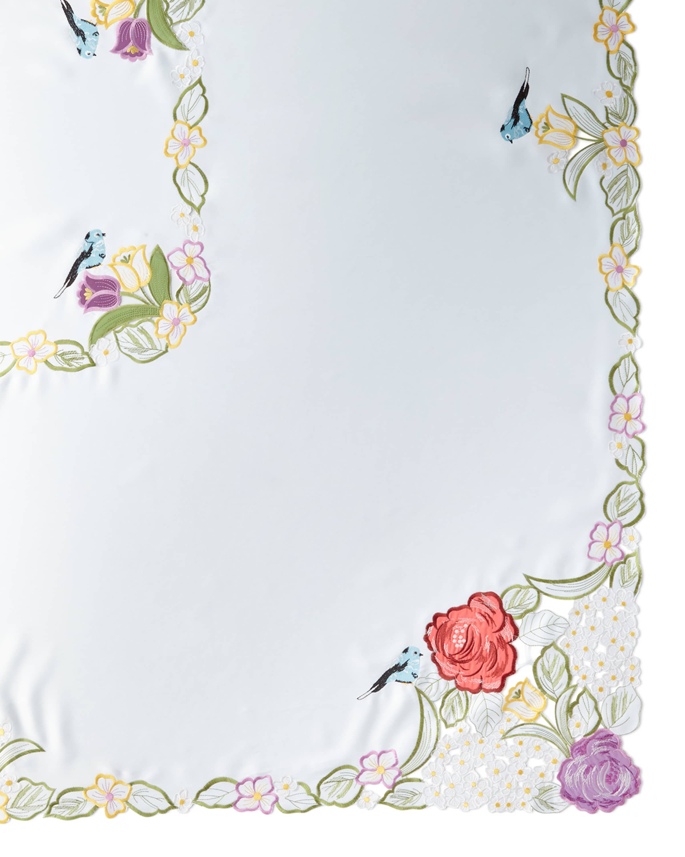 Sferra Springtime 72" x 126" Tablecloth & 12 Napkins