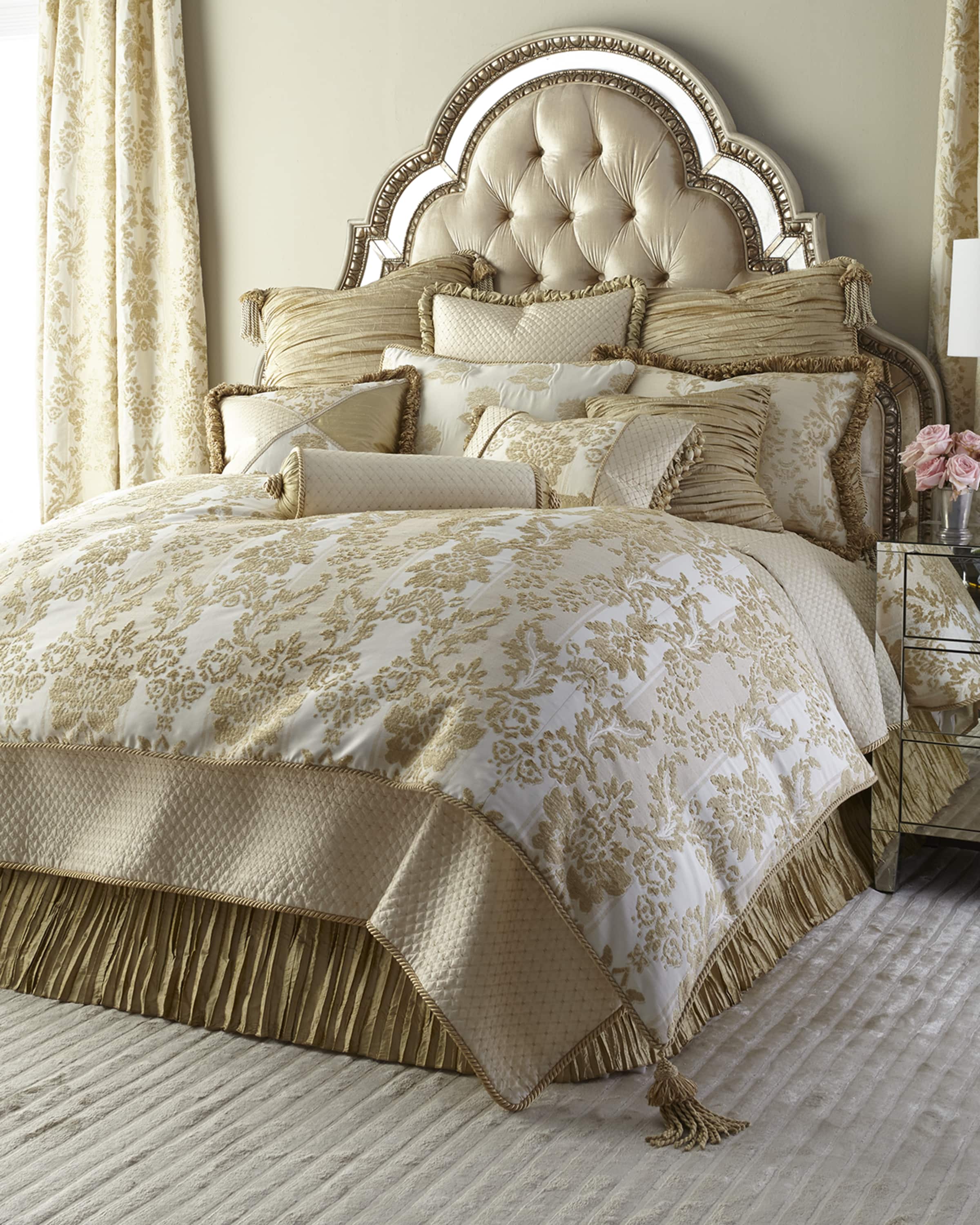 Austin Horn Collection Antoinette Diamond-Stitch Coverlet, King