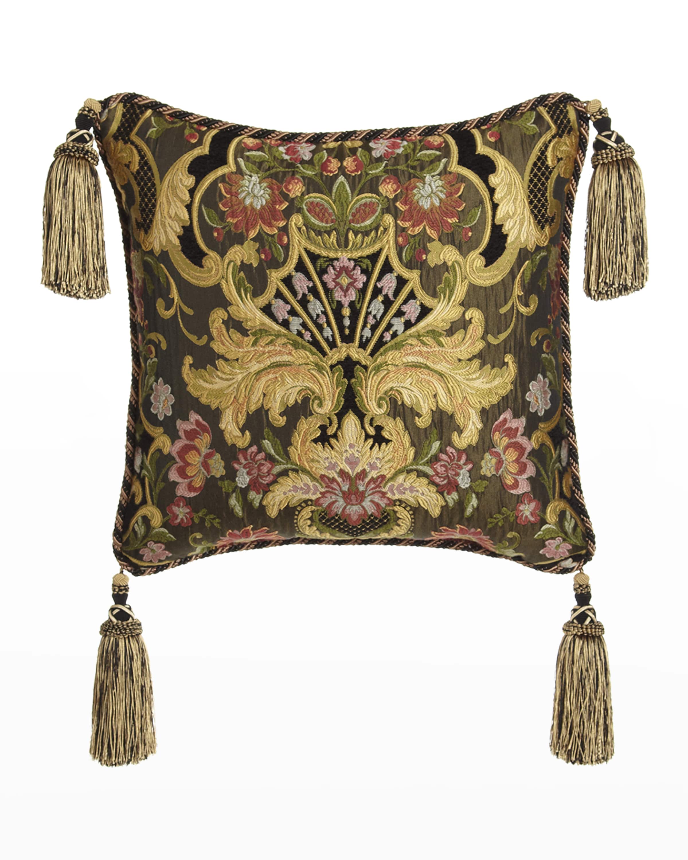 Austin Horn Collection Gustone Floral Pillow, 20"Sq.