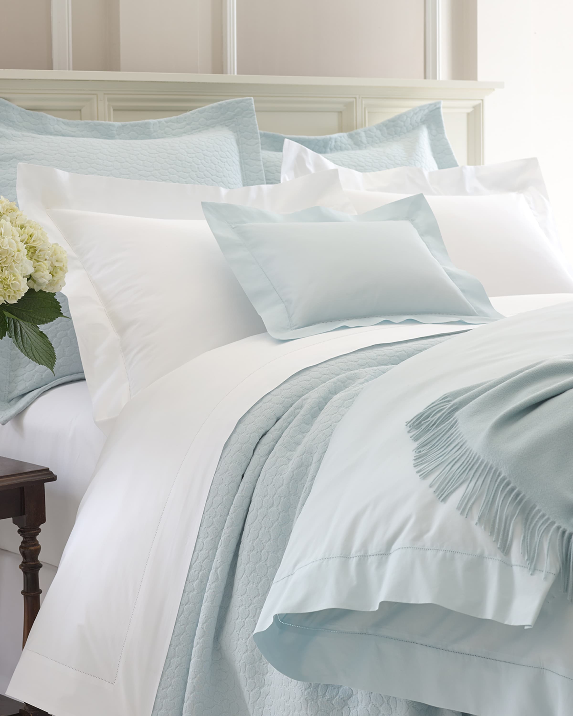 Annie Selke Luxe Lia Bedding & 500 Thread Count Lia Sheets & Matching