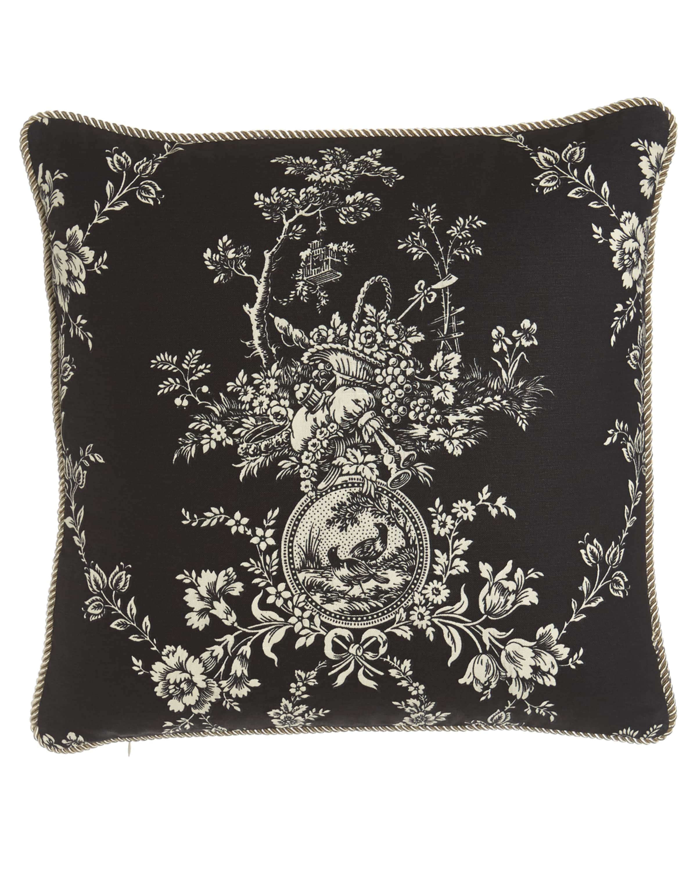 Sherry Kline Home "French Toile" Pillow, 20"Sq.