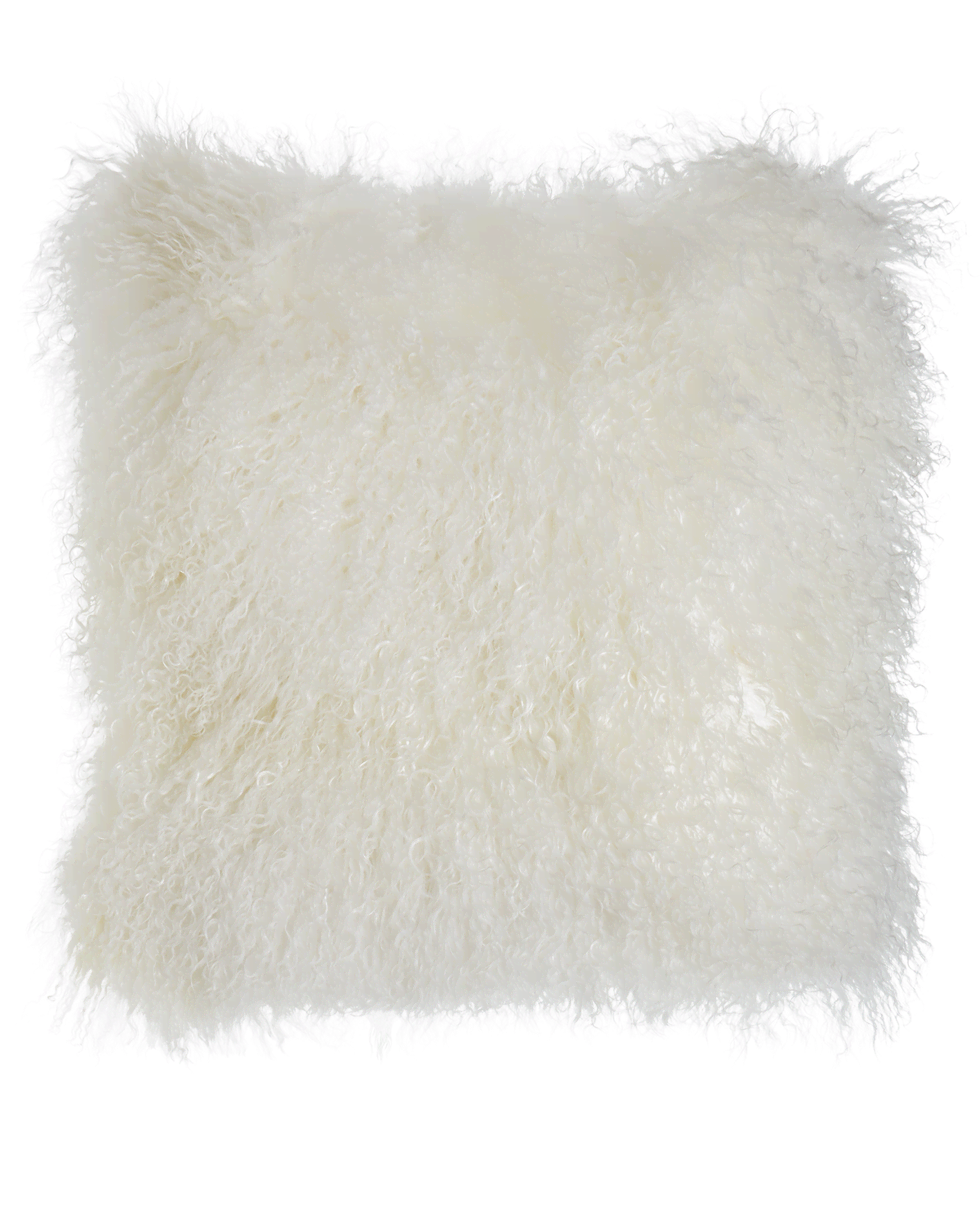 Massoud White Tibetan Lamb Pillow
