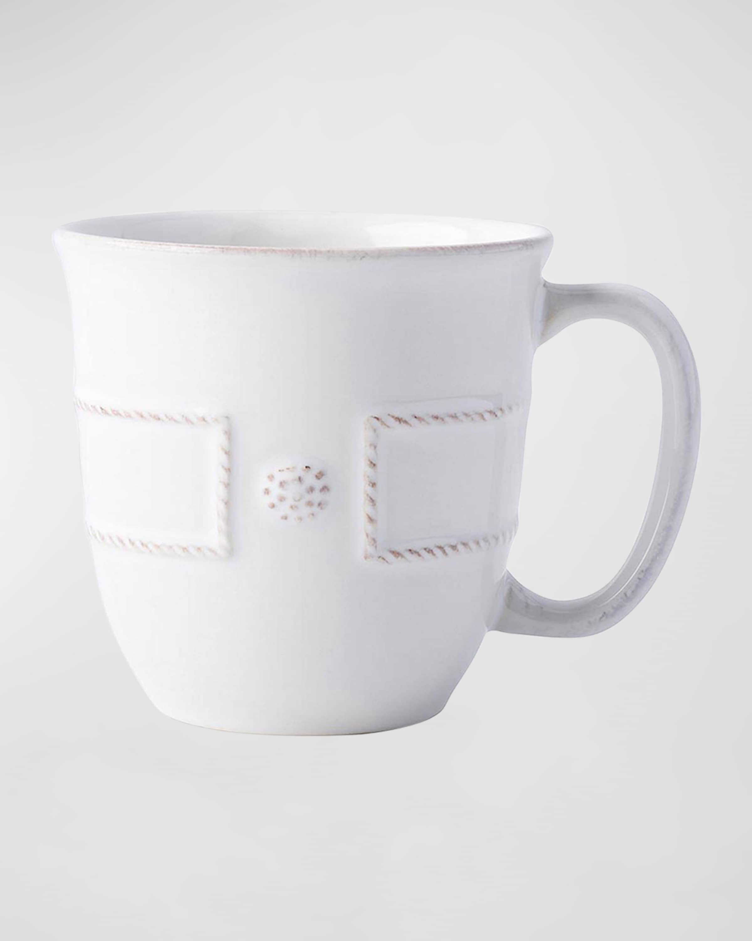 Juliska Berry & Thread Whitewash French Panel Coffee Cup