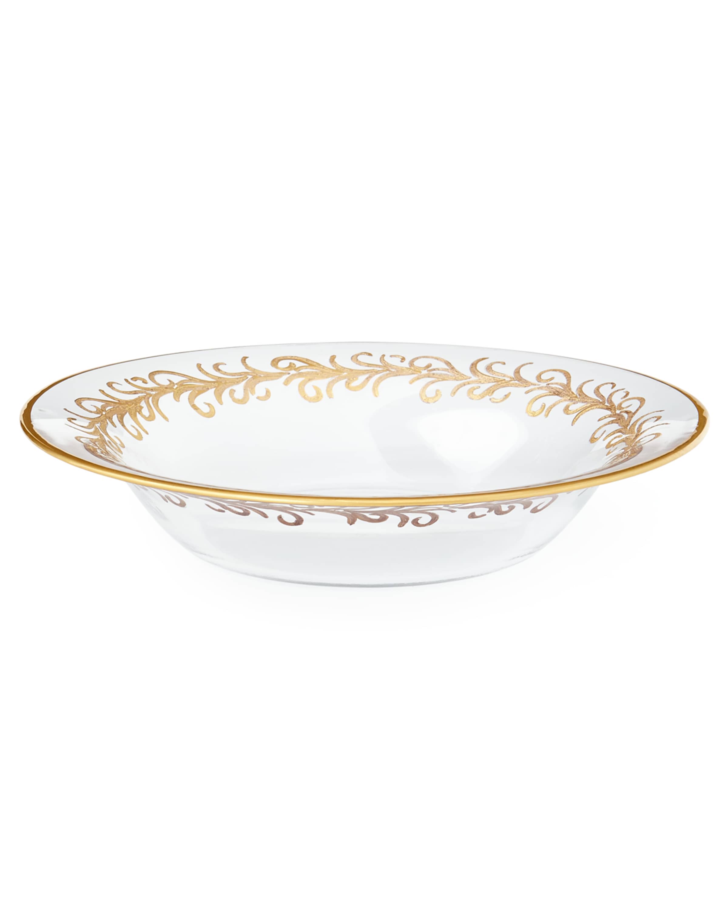 Neiman Marcus "Oro Bello" Soup Bowls, Set of 4