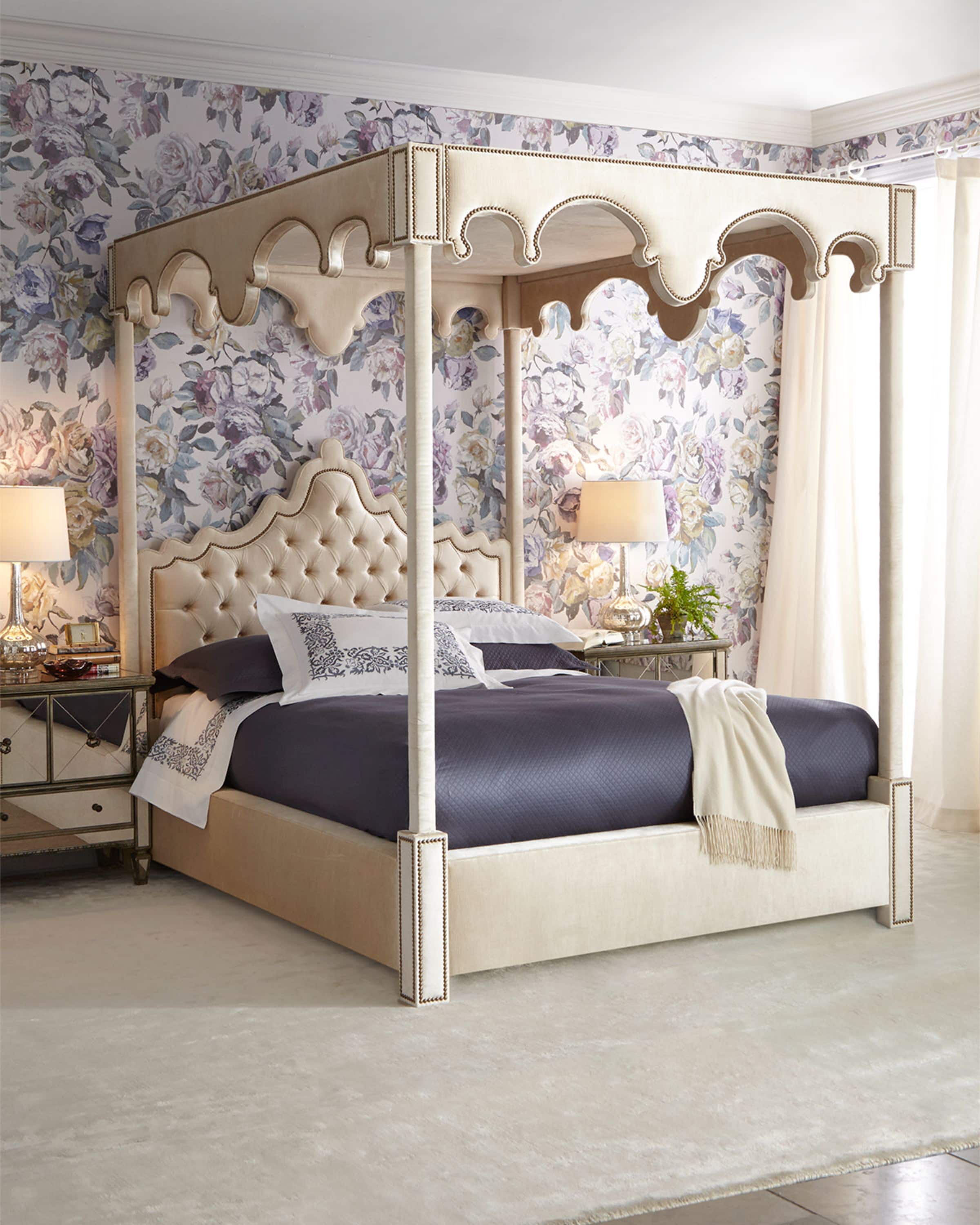 Haute House William Queen Canopy Bed