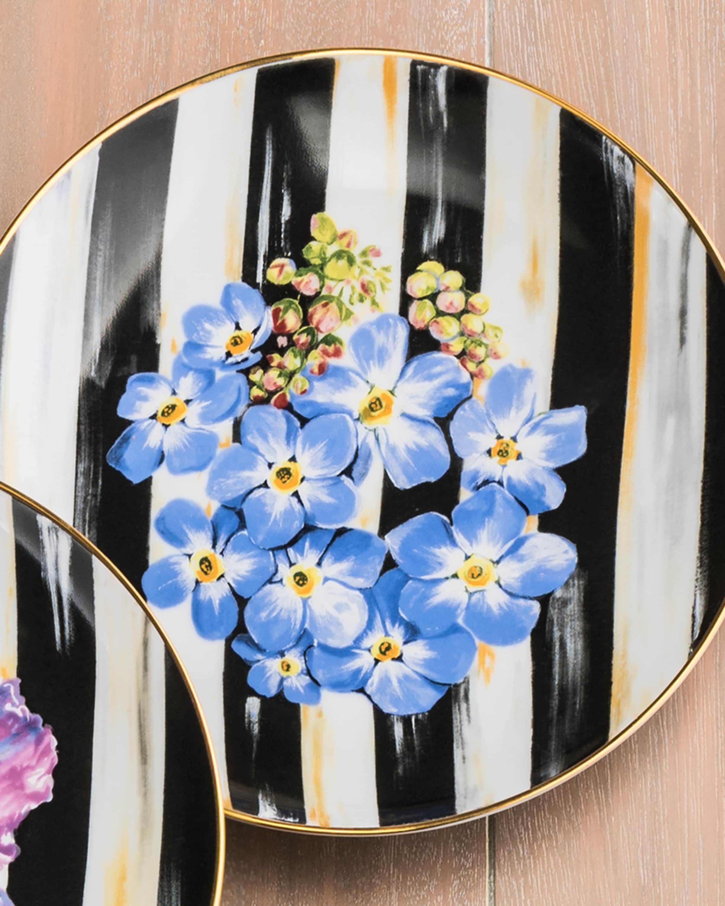 MacKenzieChilds Thistle & Bee Salad Plates & Matching Items Horchow