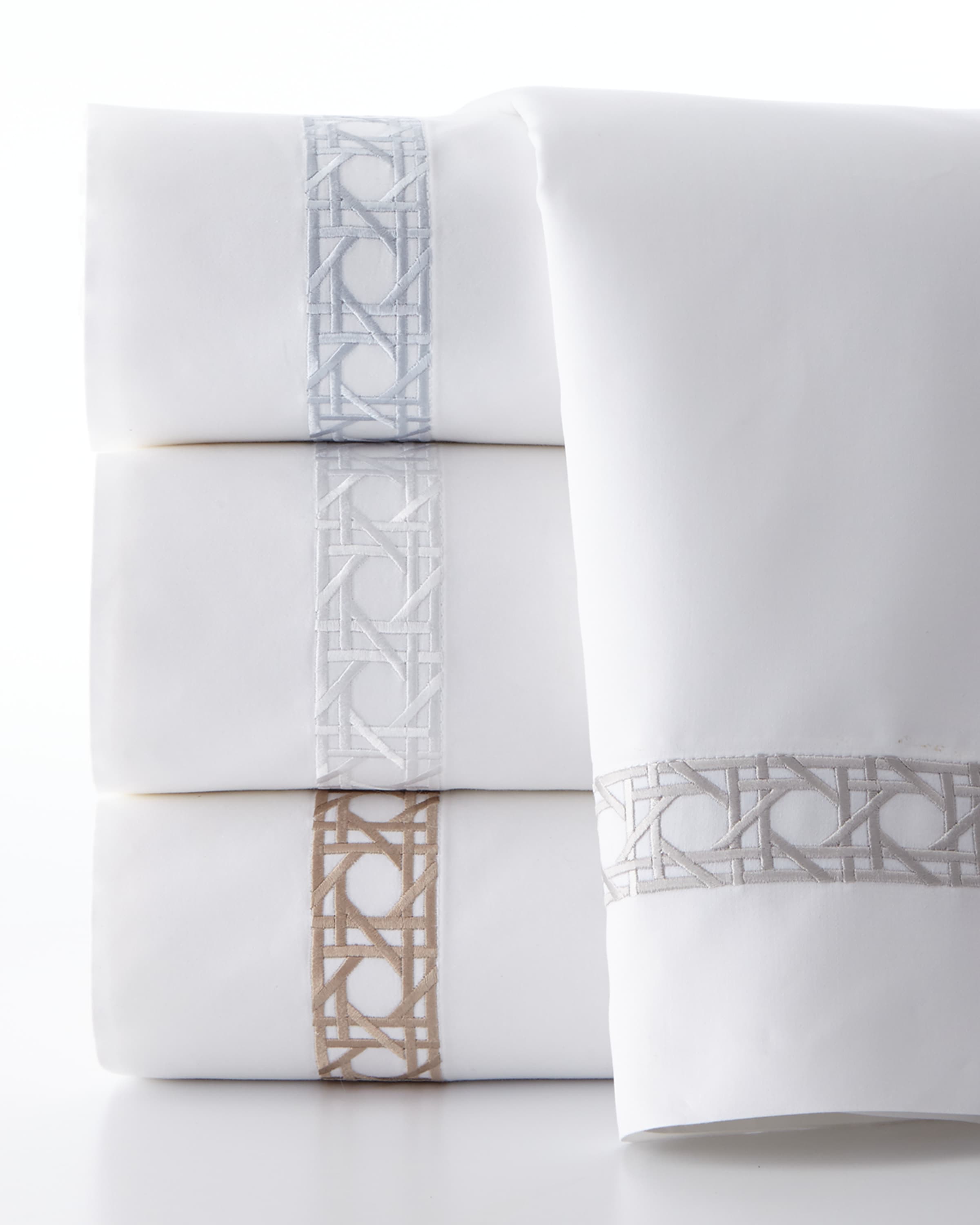 Sferra Cane Embroidered Sheet Collection & Matching Items Horchow