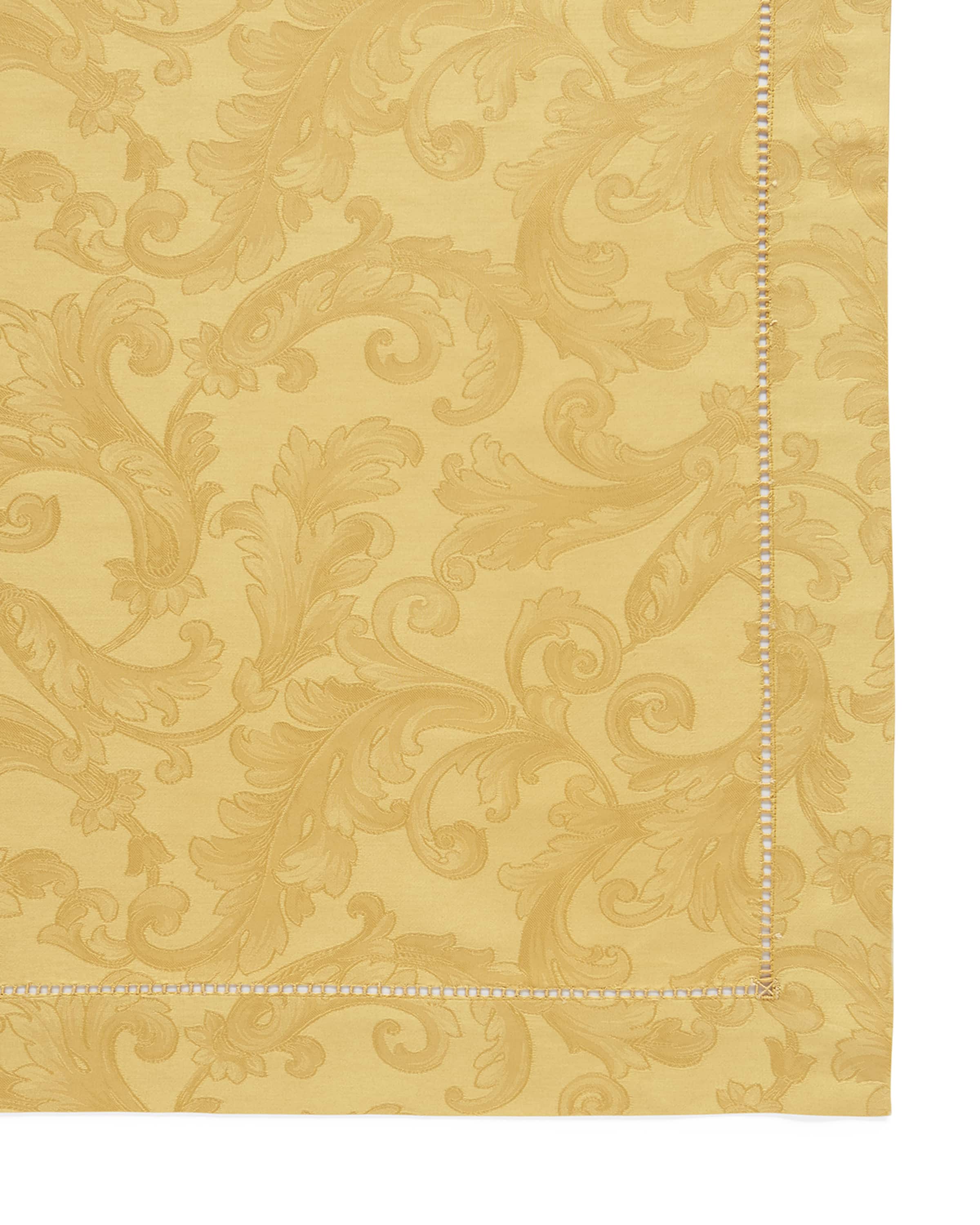 Sferra Acanthus Jacquard Tablecloth  70" X 162"