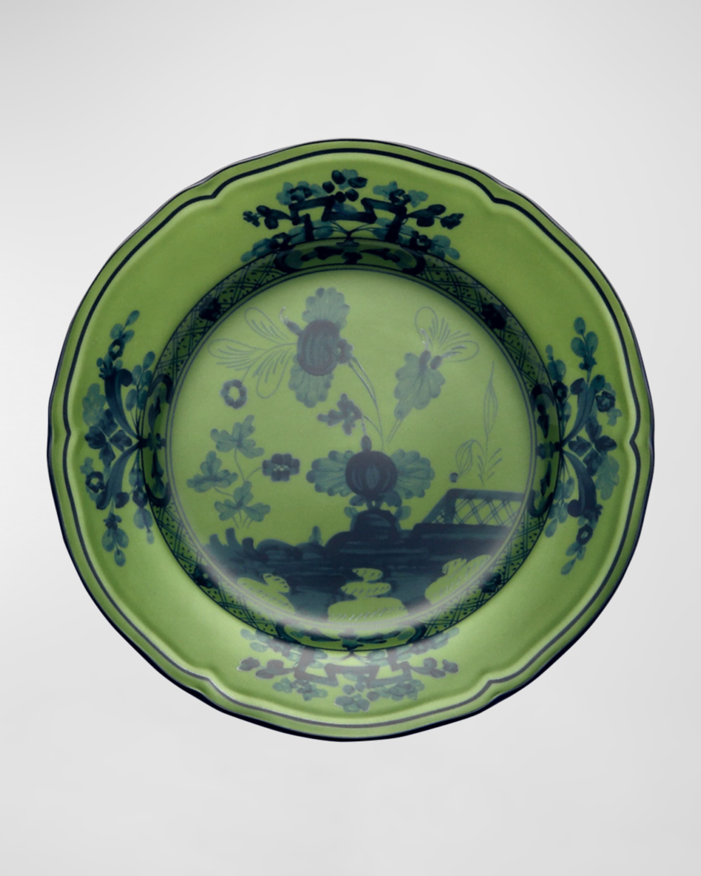 GINORI 1735 Oriente Italiano Salad Plate, Malachite
