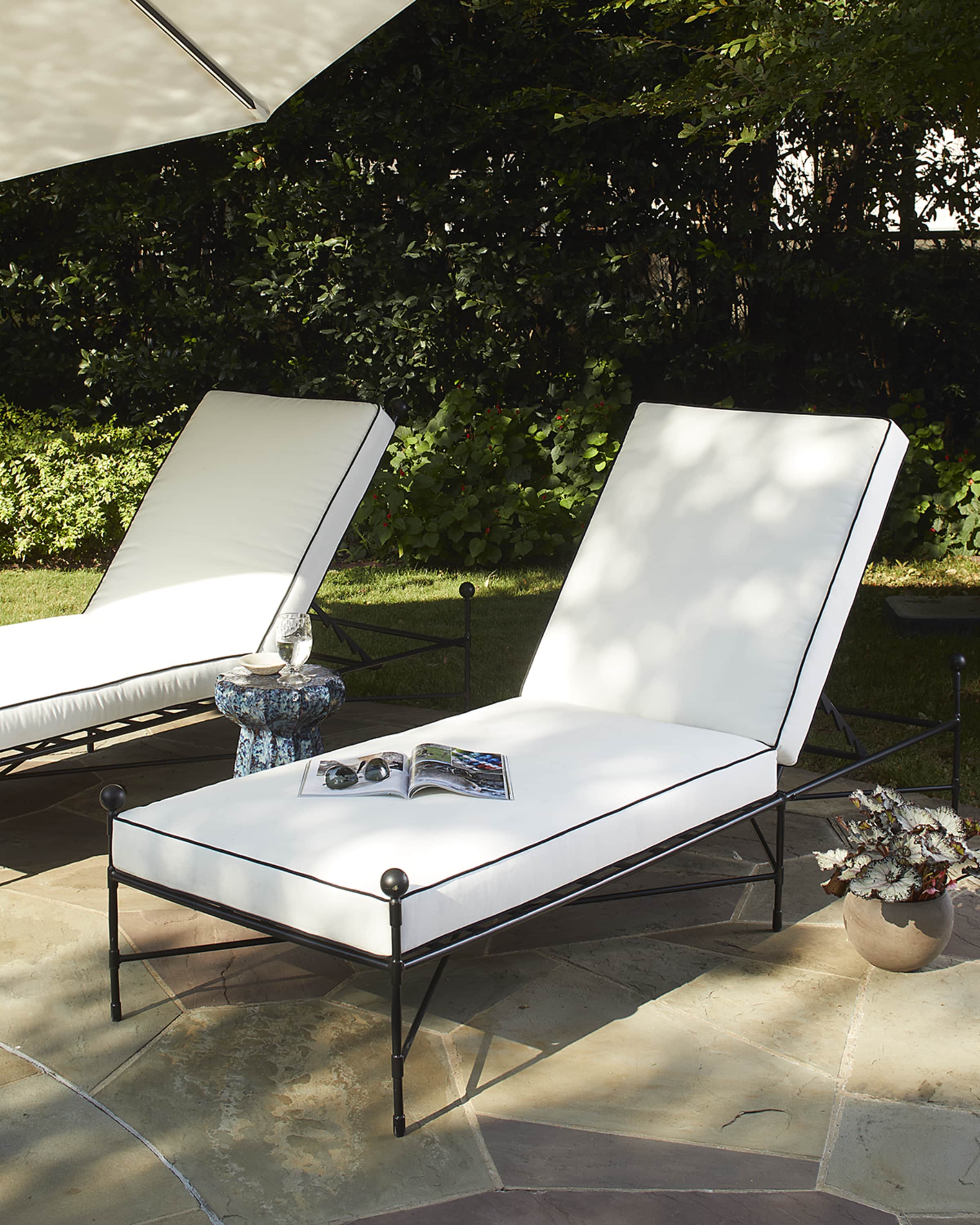 Neiman Marcus Avery Neoclassical Chaise