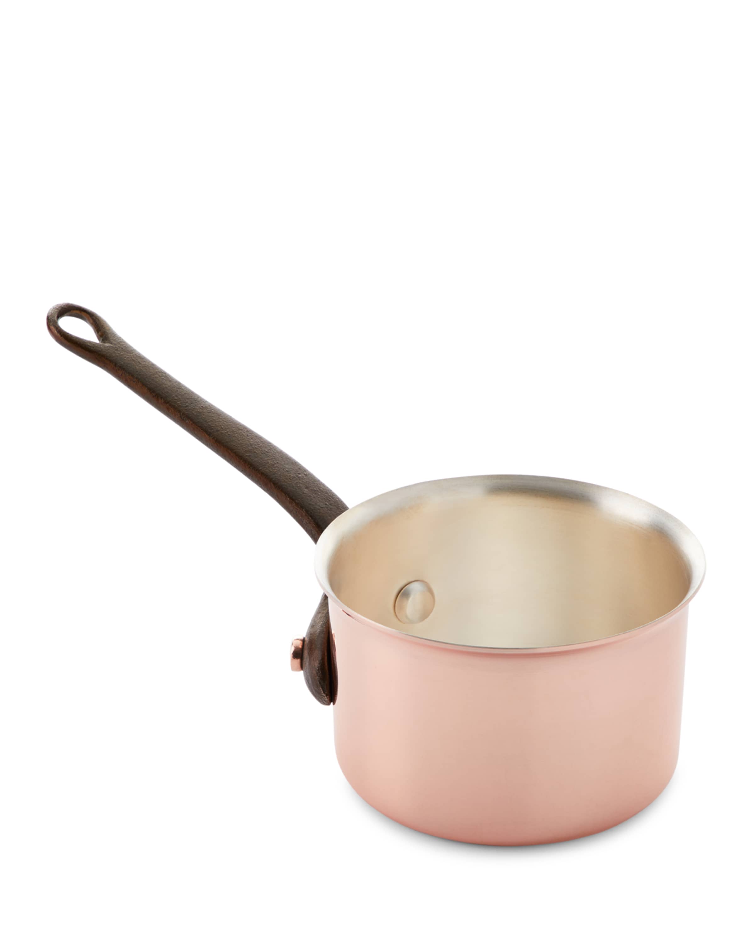 Duparquet Copper Cookware Solid Copper Sauce Pan with Silver Lining, 5.5"Dia.