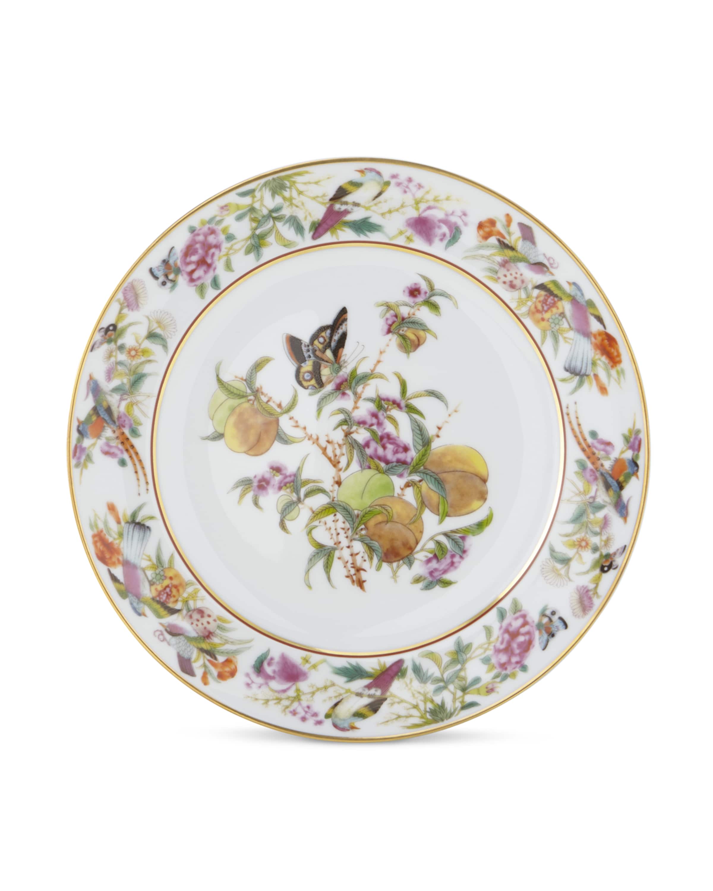 Vista Alegre Amazōnia Decorative Porcelain Plate - 331mm, Contemporary Design With Gold Accents