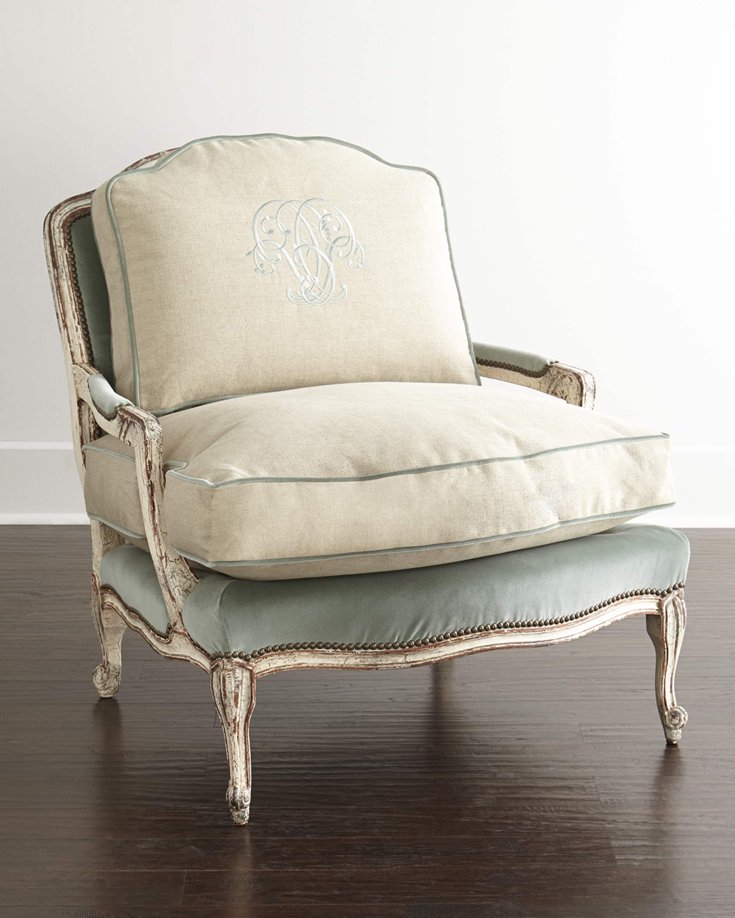 Old Hickory Tannery Misty Bergere Chair Ottoman Matching Items