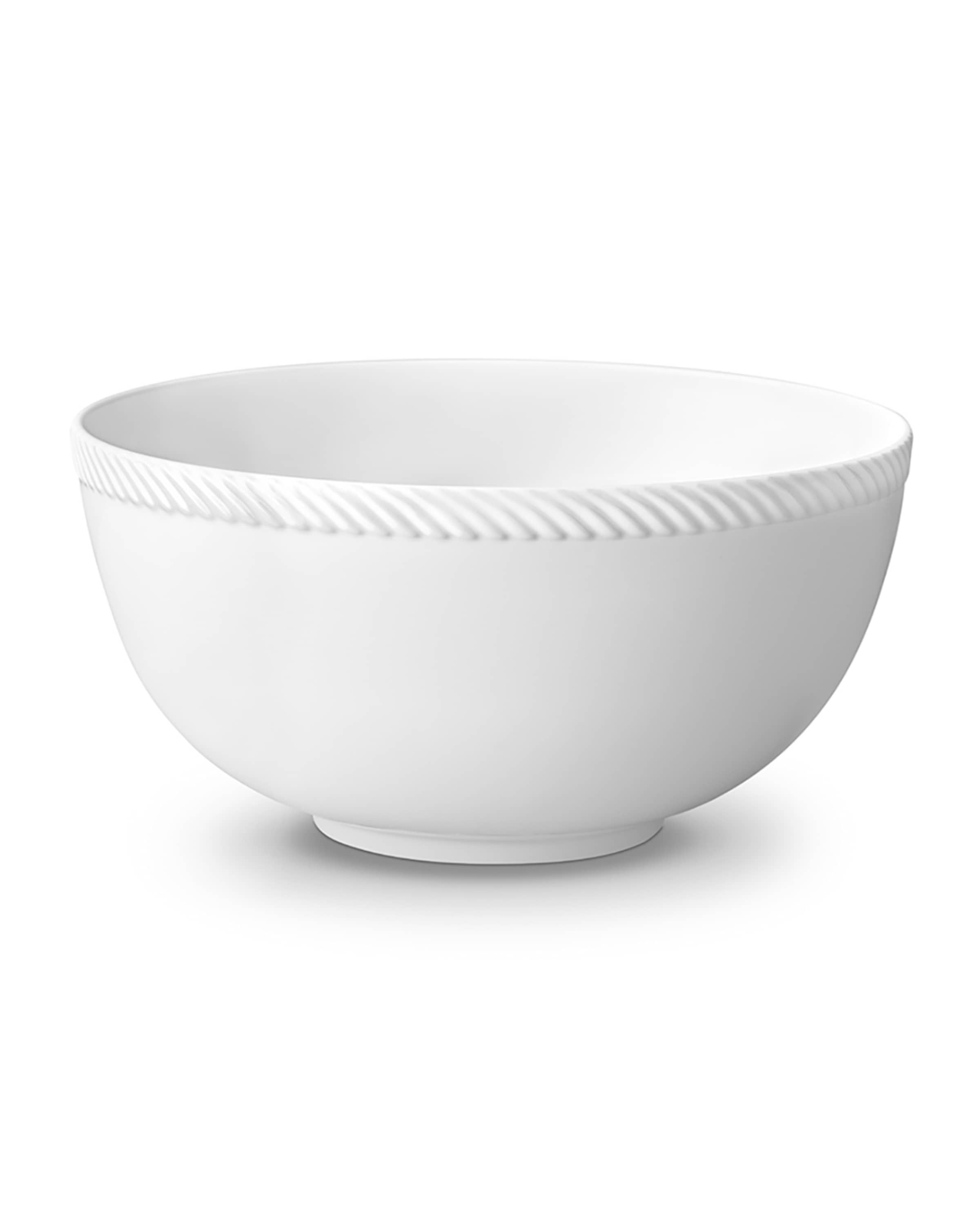 L'Objet Corde Large Bowl, White
