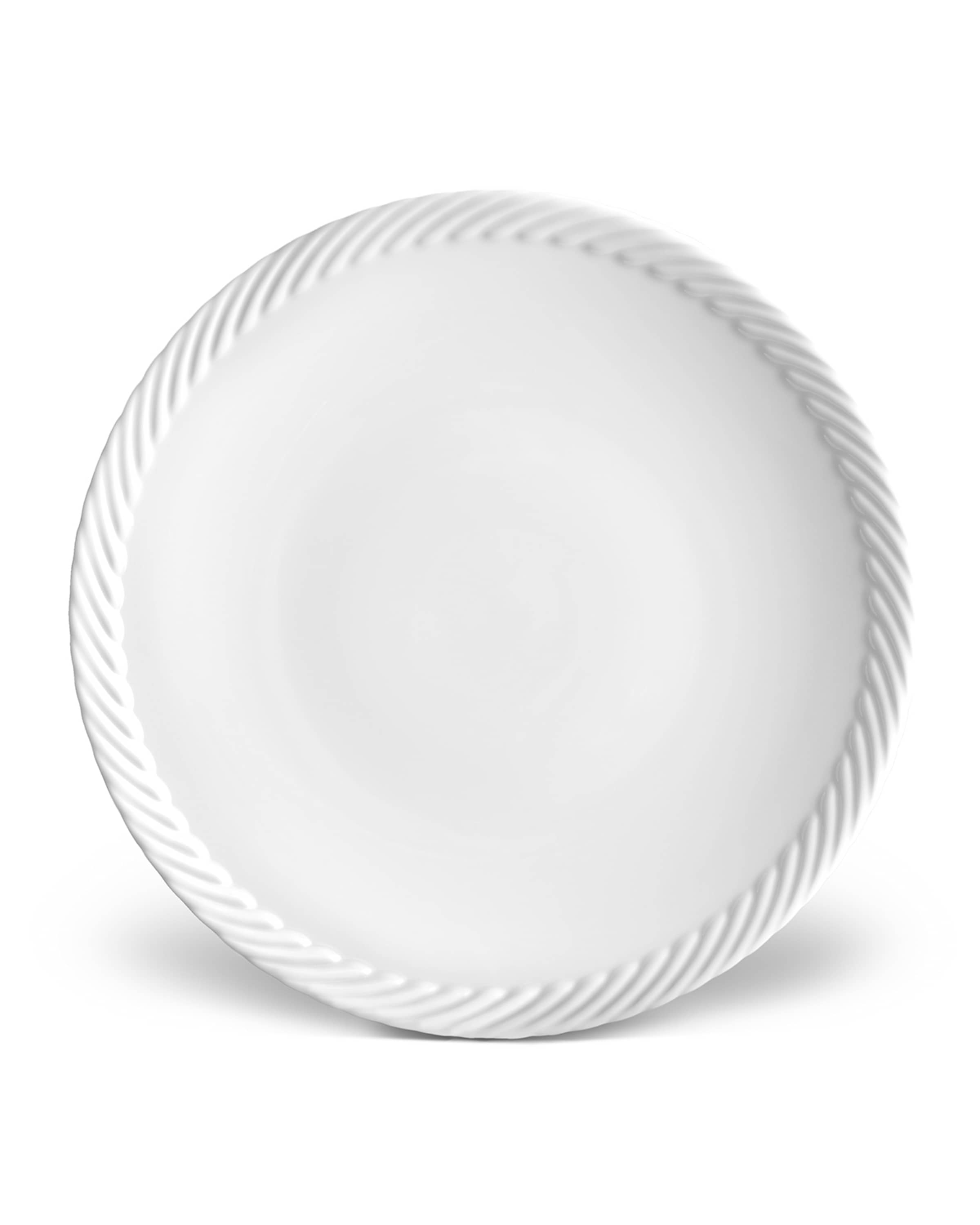 L'Objet Corde Salad/Dessert Plate, White