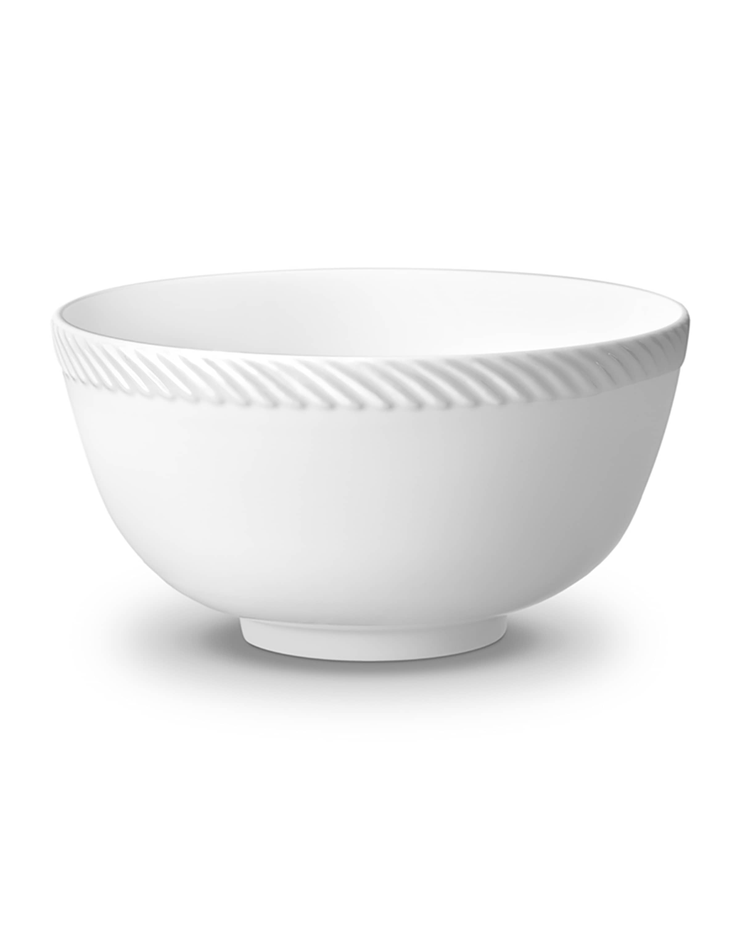 L'Objet Corde Cereal Bowl, White