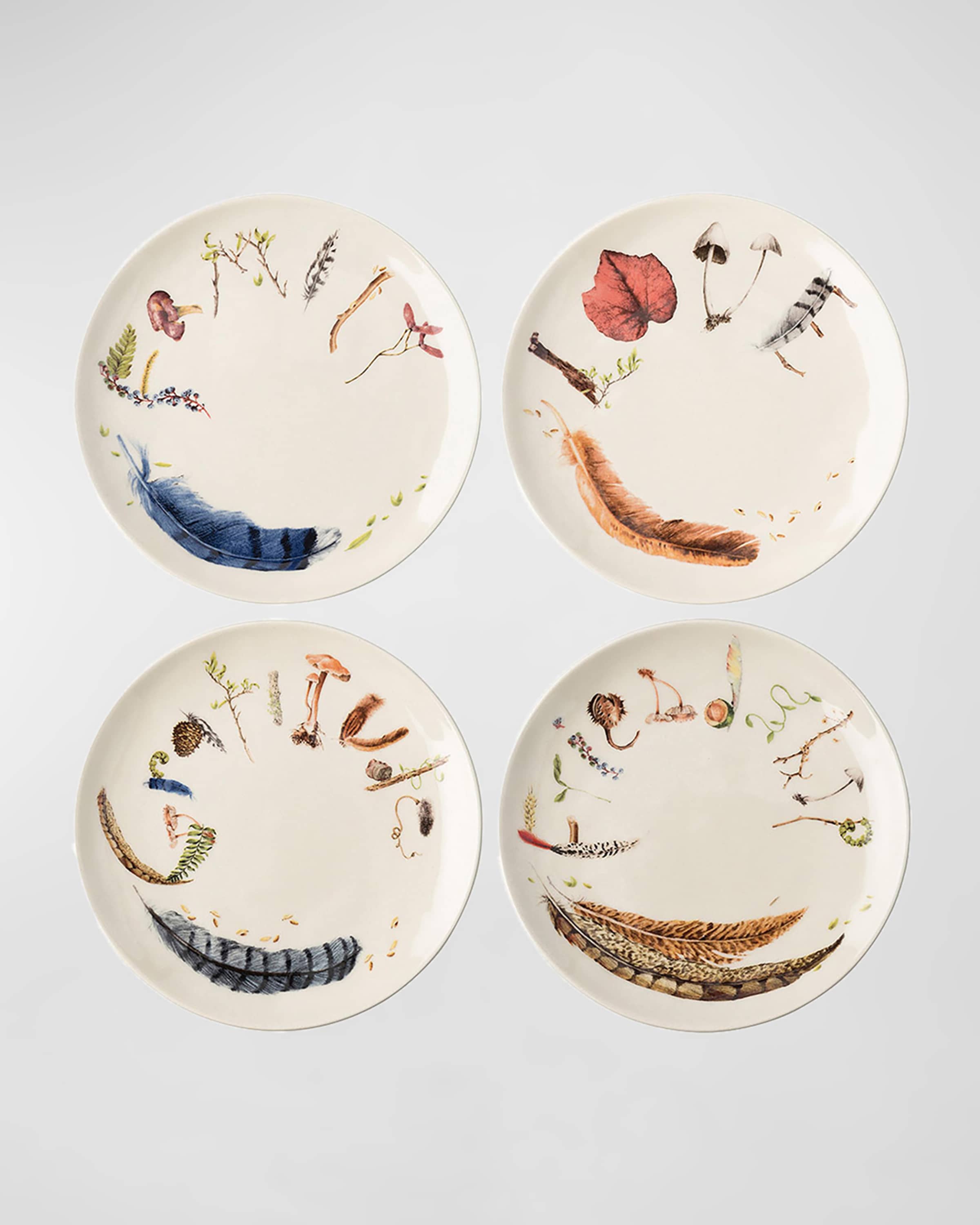 Juliska Forest Walk Tidbit Plates, Set of 4