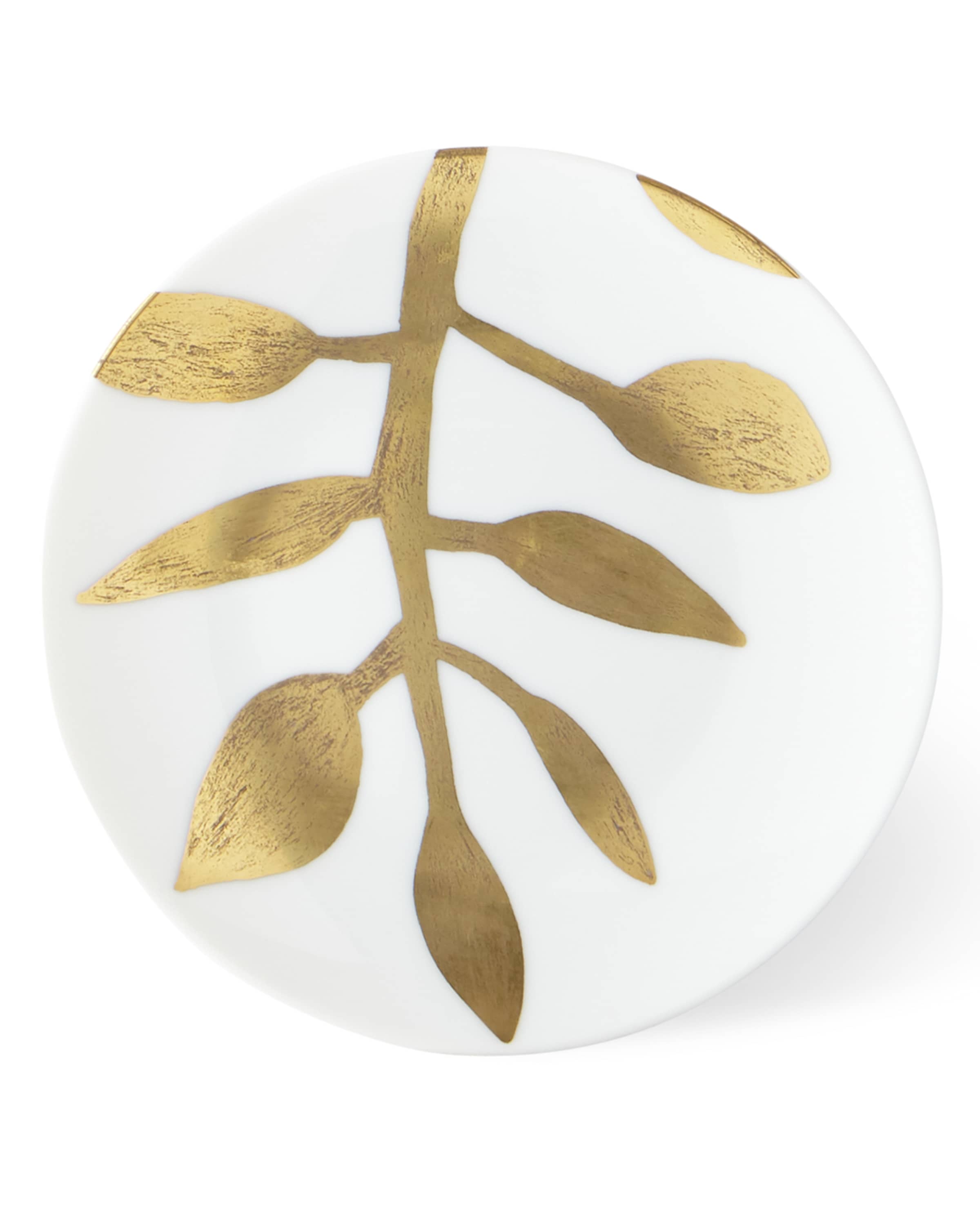 Haviland & Parlon Daphne White Gold-Leaf Bread Butter Plate