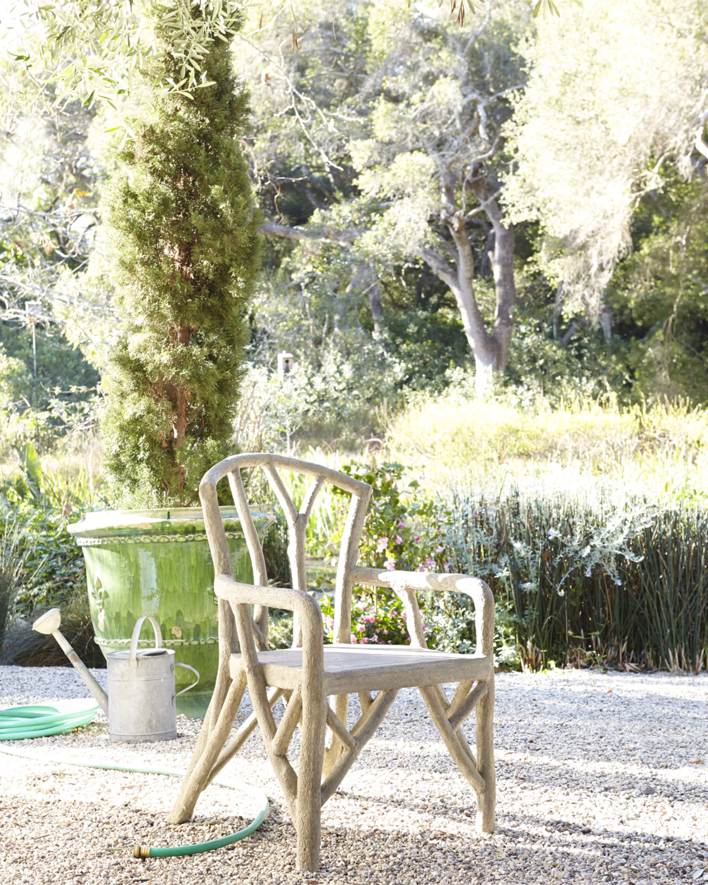 Artemis Faux-Bois Outdoor Dining Chair