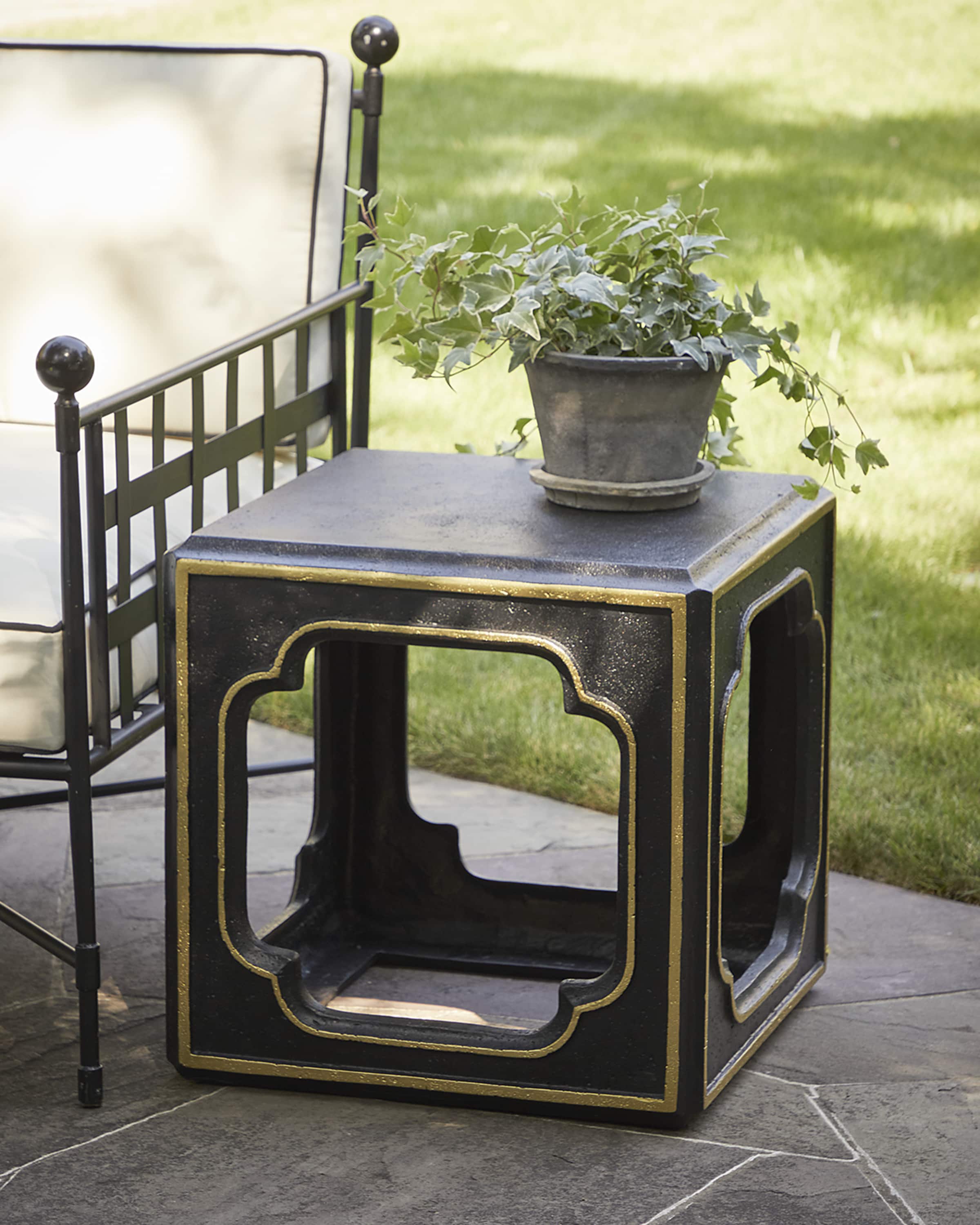 Outdoor Accent Table and Matching Items & Matching Items Horchow