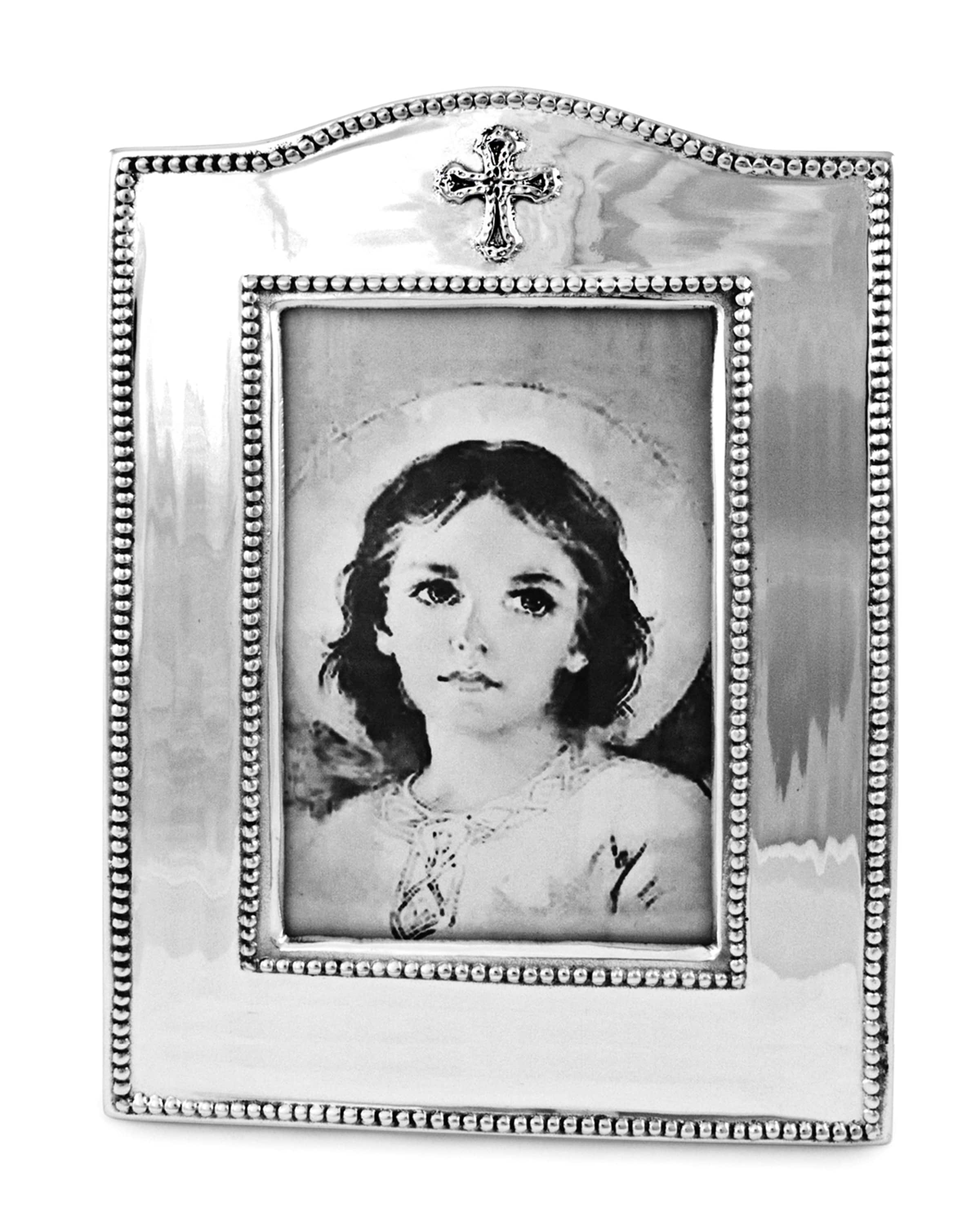 Beatriz Ball Vertical Baby Cross Frame, 4" x 6"