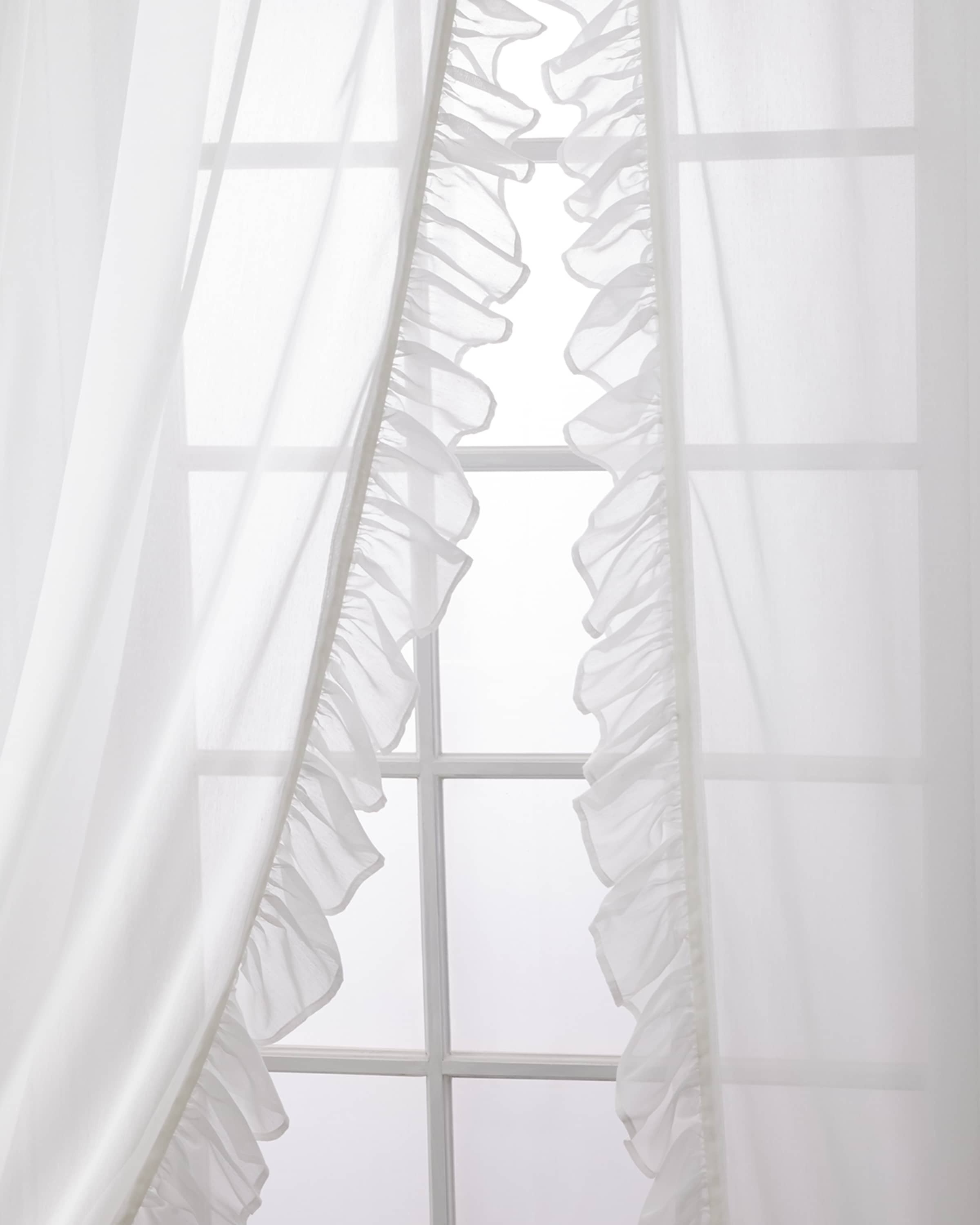 Sweet Dreams Carolina Sheer Ruffle Curtain Set, 96" and Matching Items