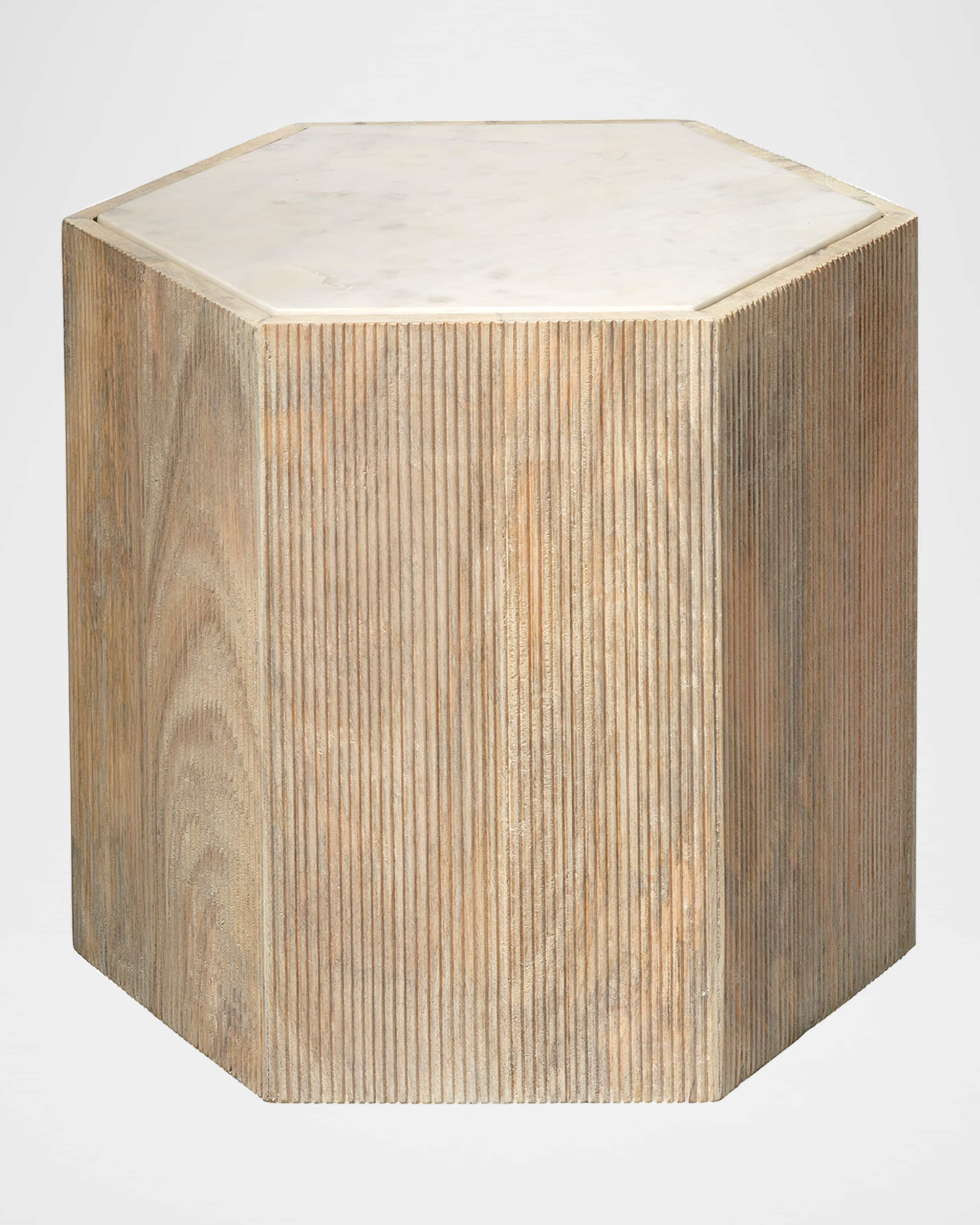 Jamie Young Large Argon Hexagon Side Table