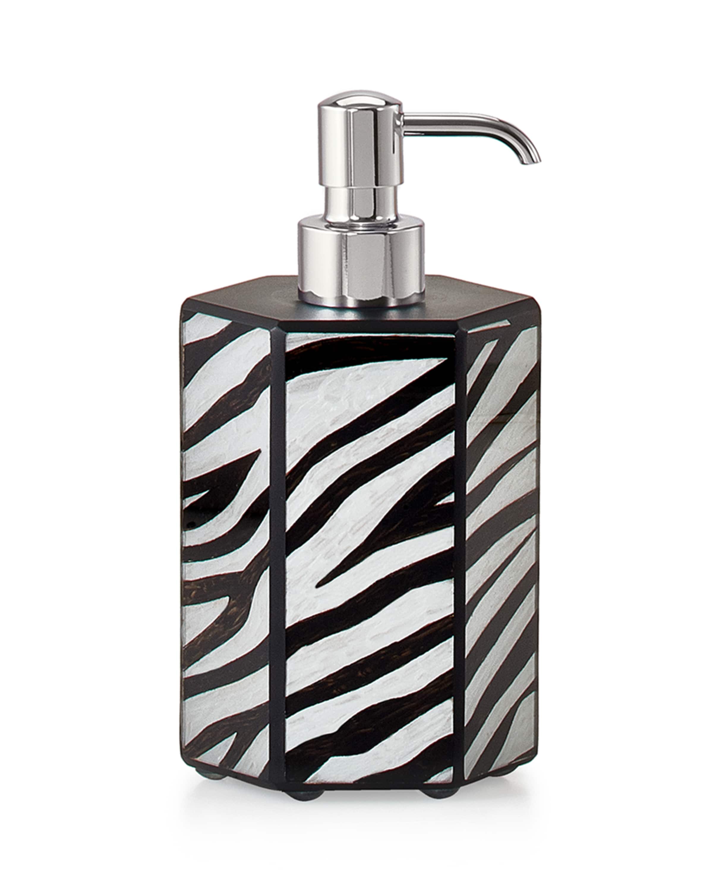 Labrazel Zebra Pump Dispenser, Polished Nickel