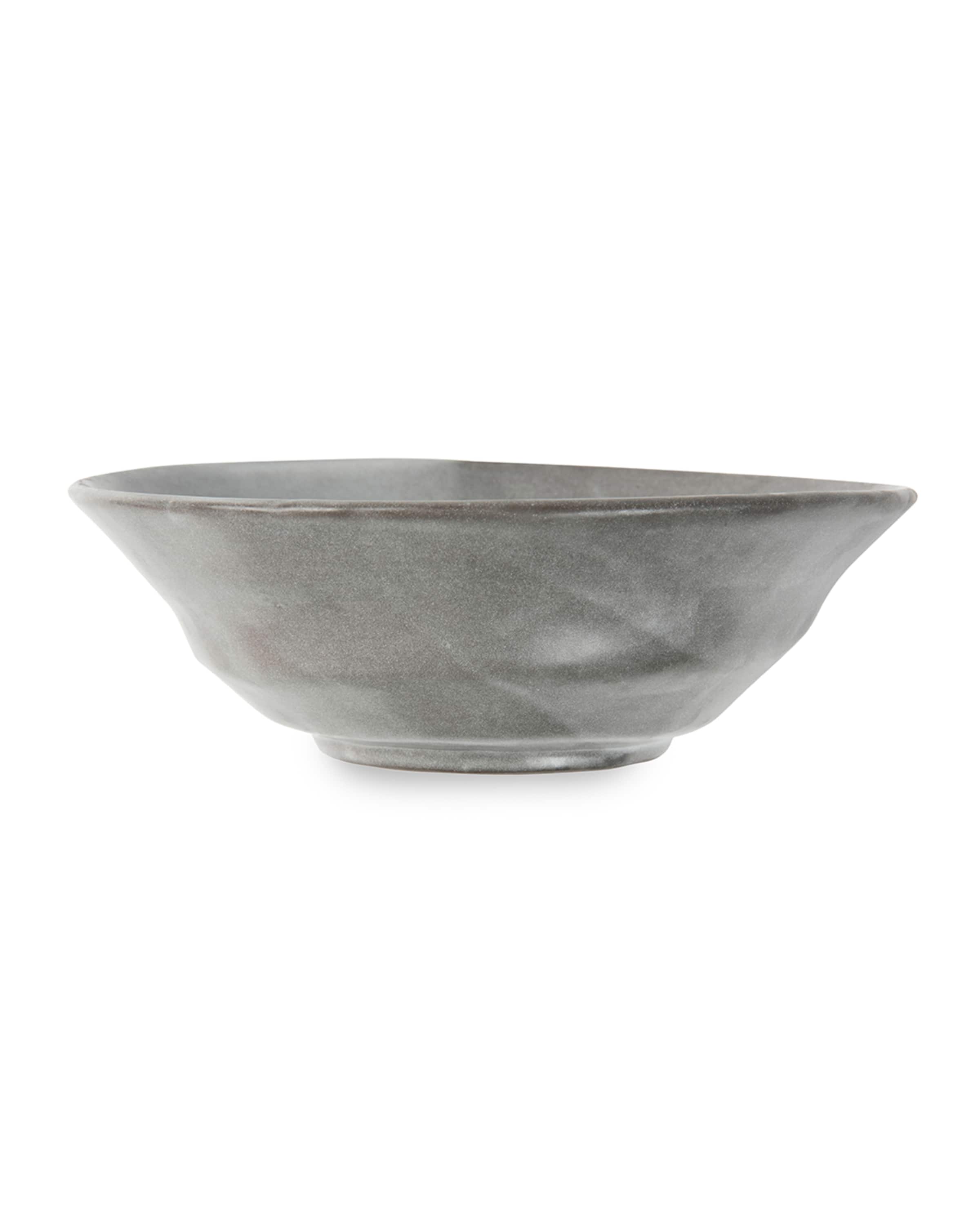 Blue Pheasant Marcus Cement Glaze Pasta/Soup Bowls, Set of 4