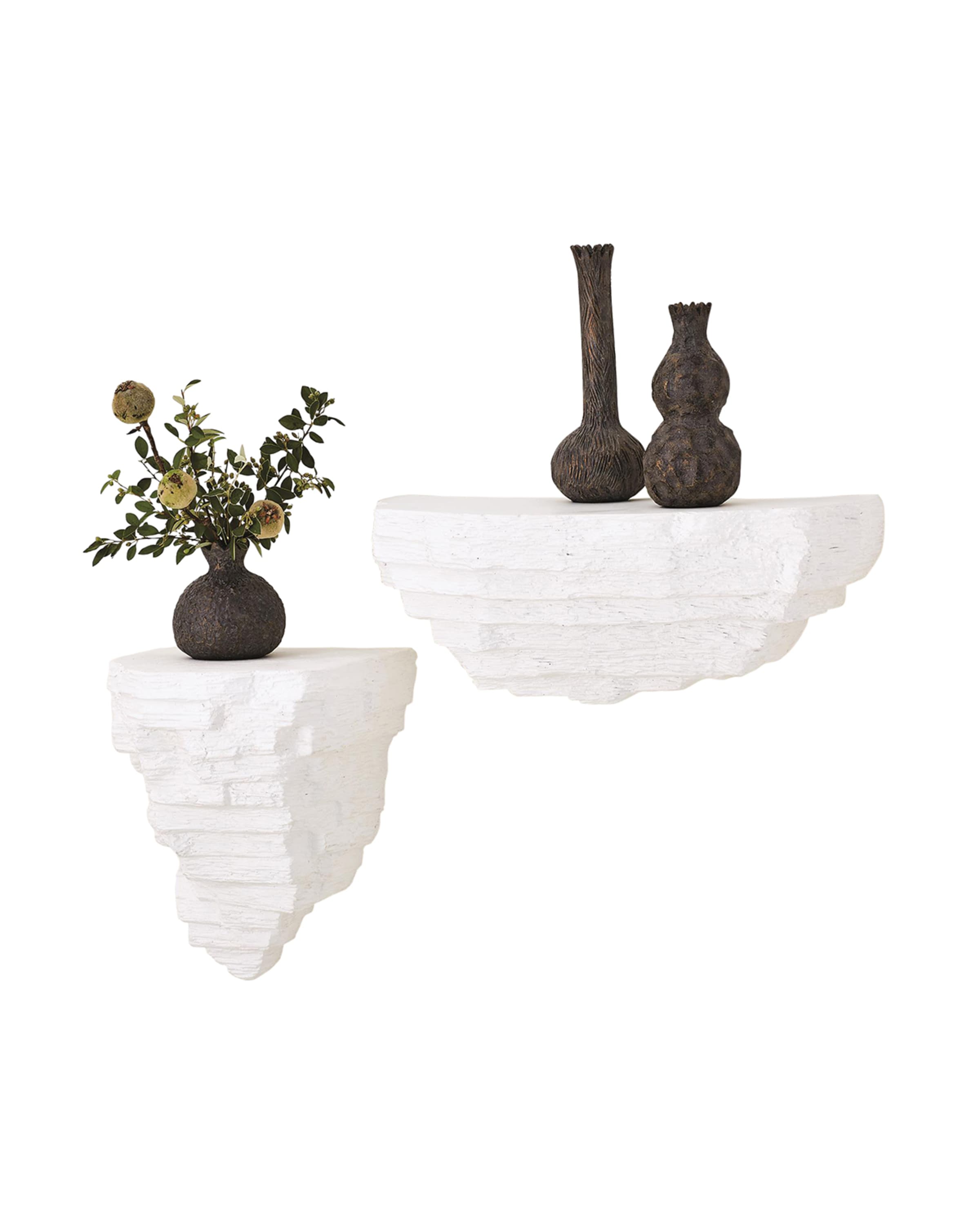 Global Views Viala Sculptural Wall Shelf Small and Matching Items