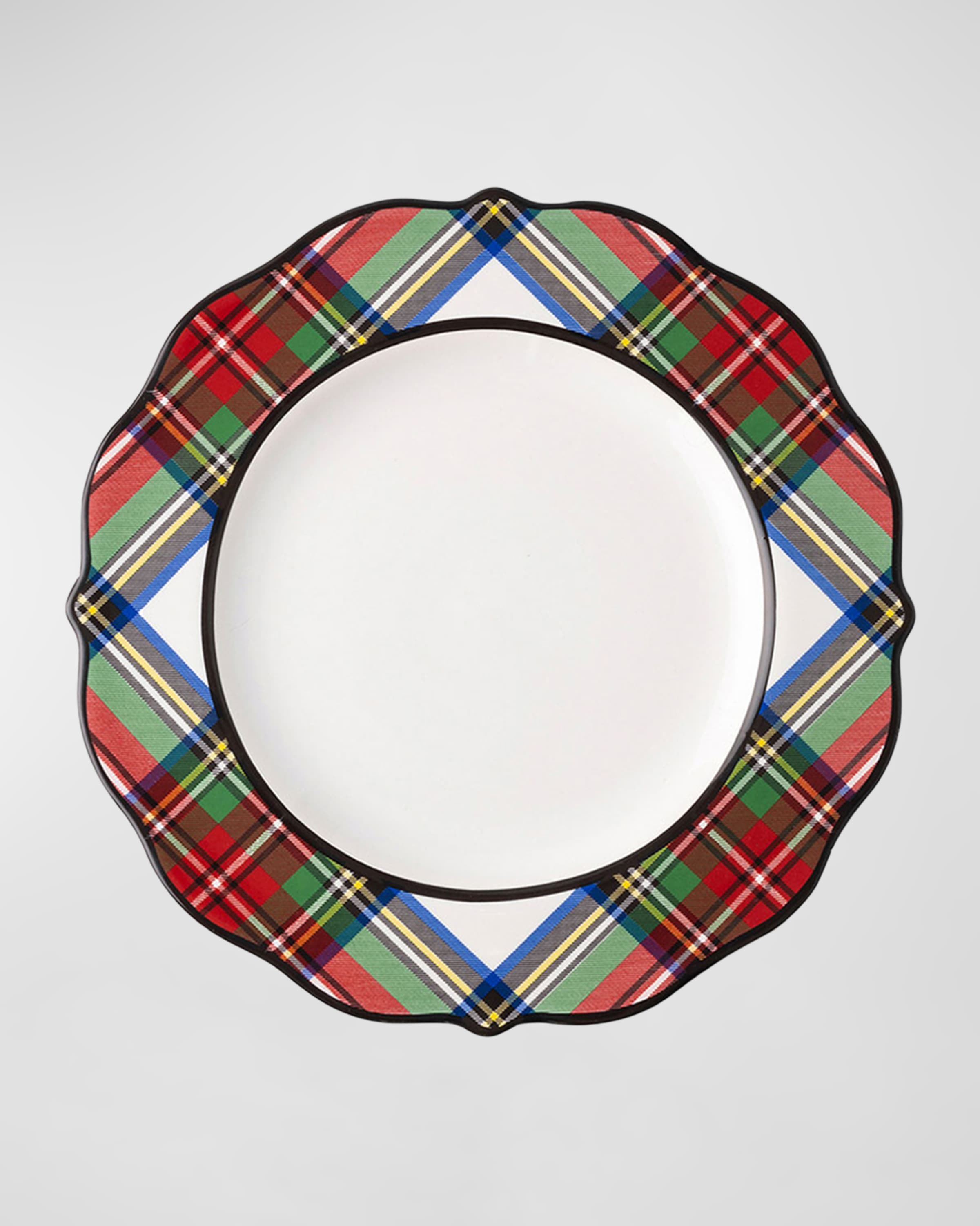 Tartan plates top