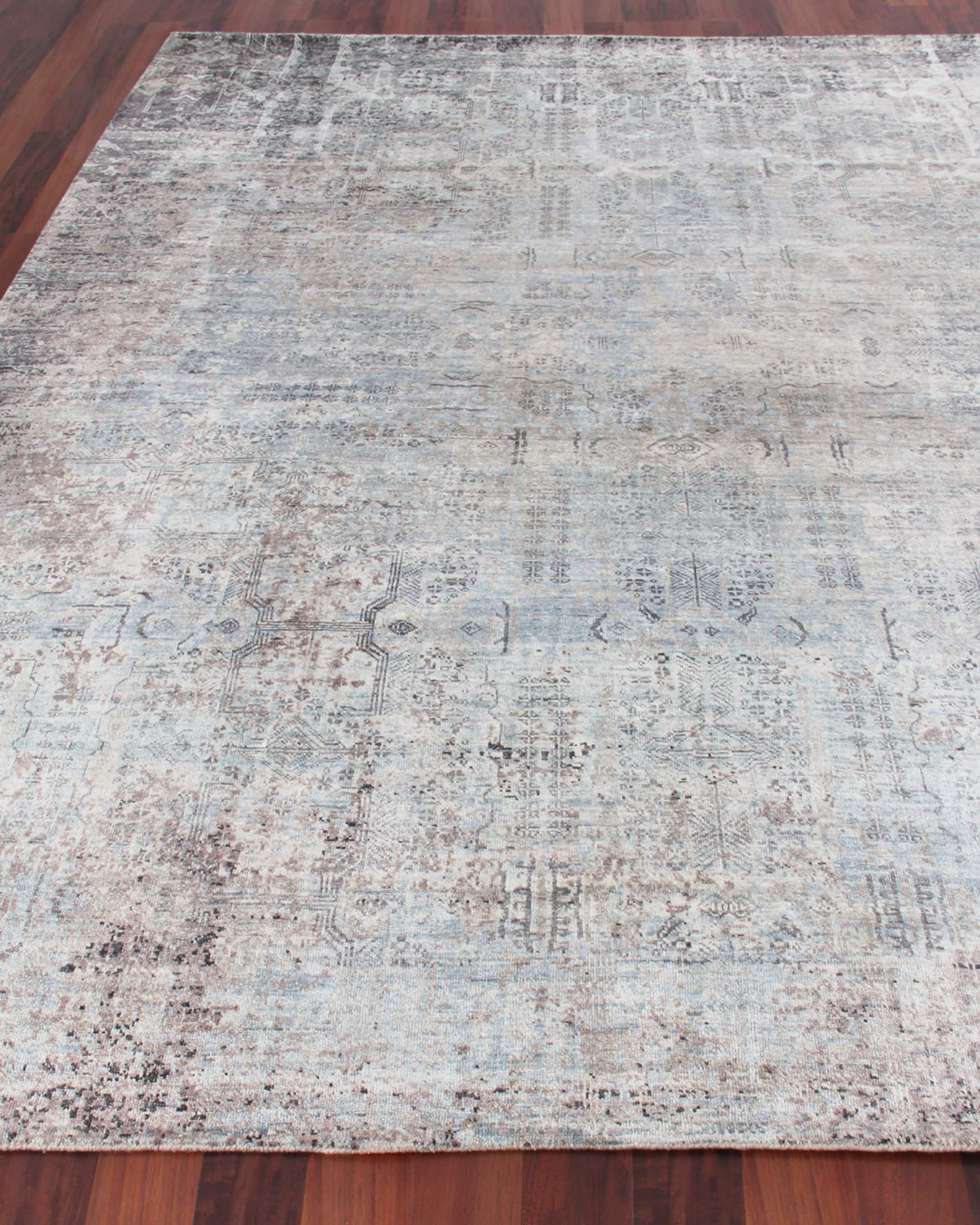 Exquisite Rugs Sanctuary Hand-Knotted Silk Rug, 9' x 12'