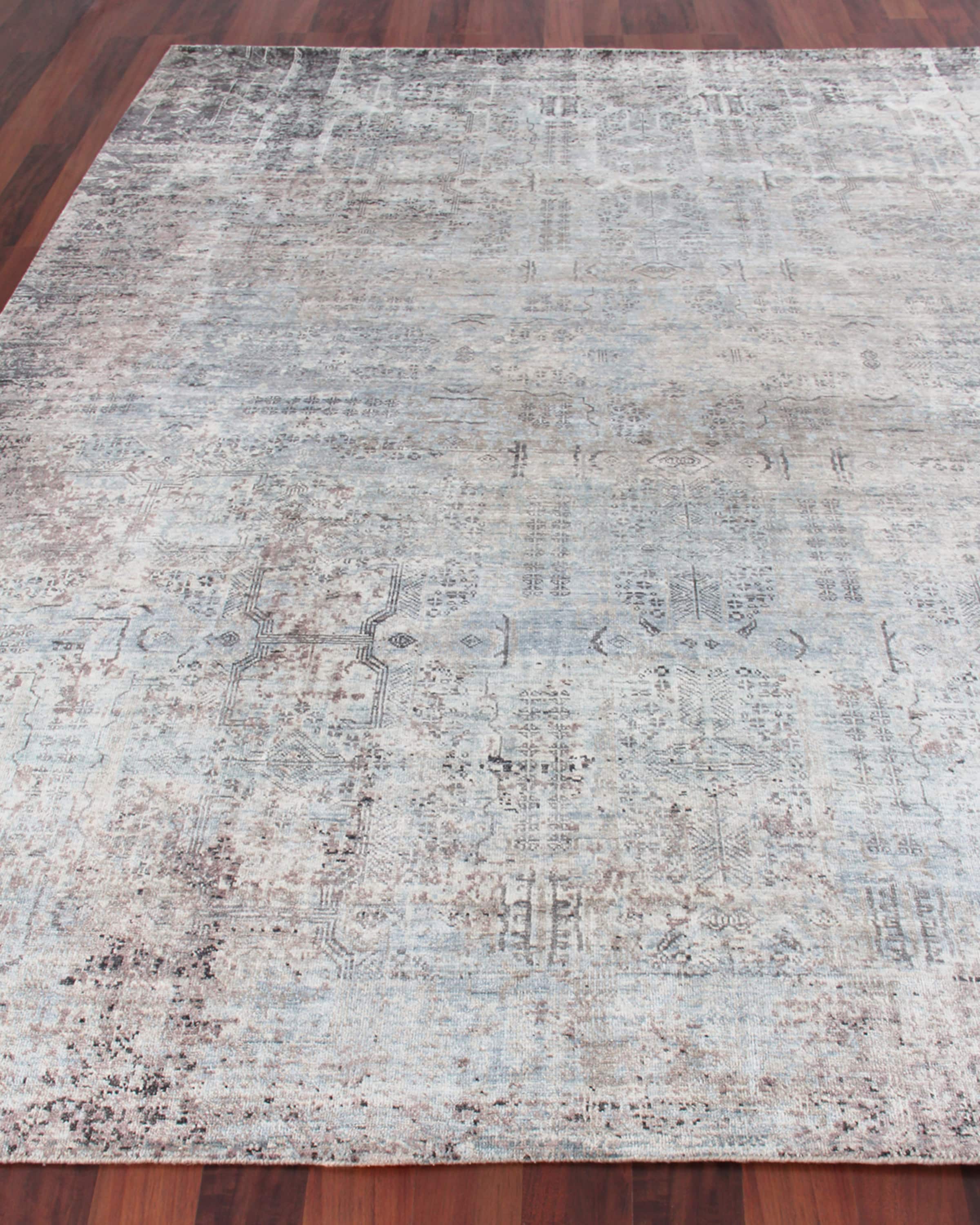 Exquisite Rugs Sanctuary Hand-Knotted Silk Rug, 8' x 10'