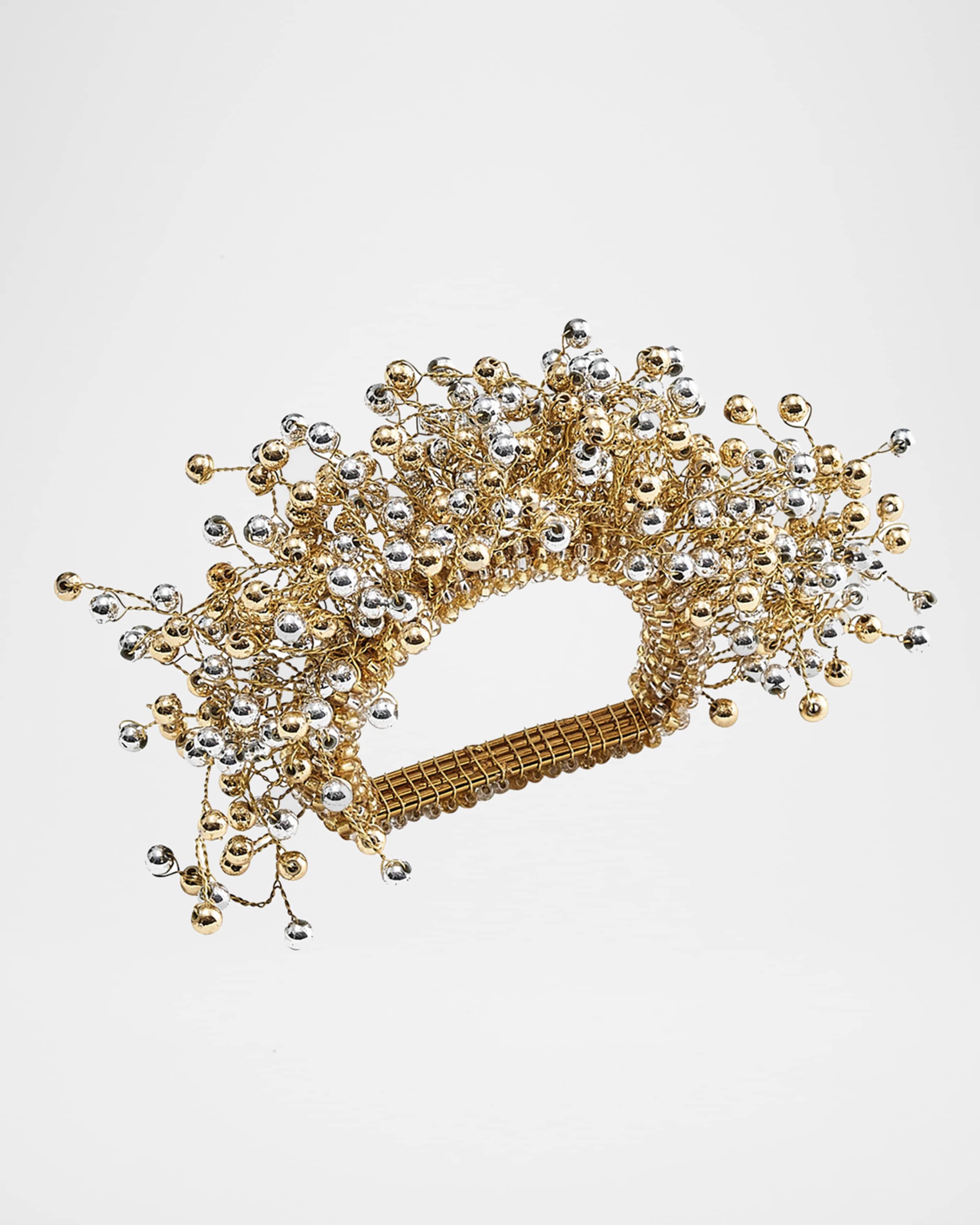 Kim Seybert Spray Napkin Ring, Gold and Silver
