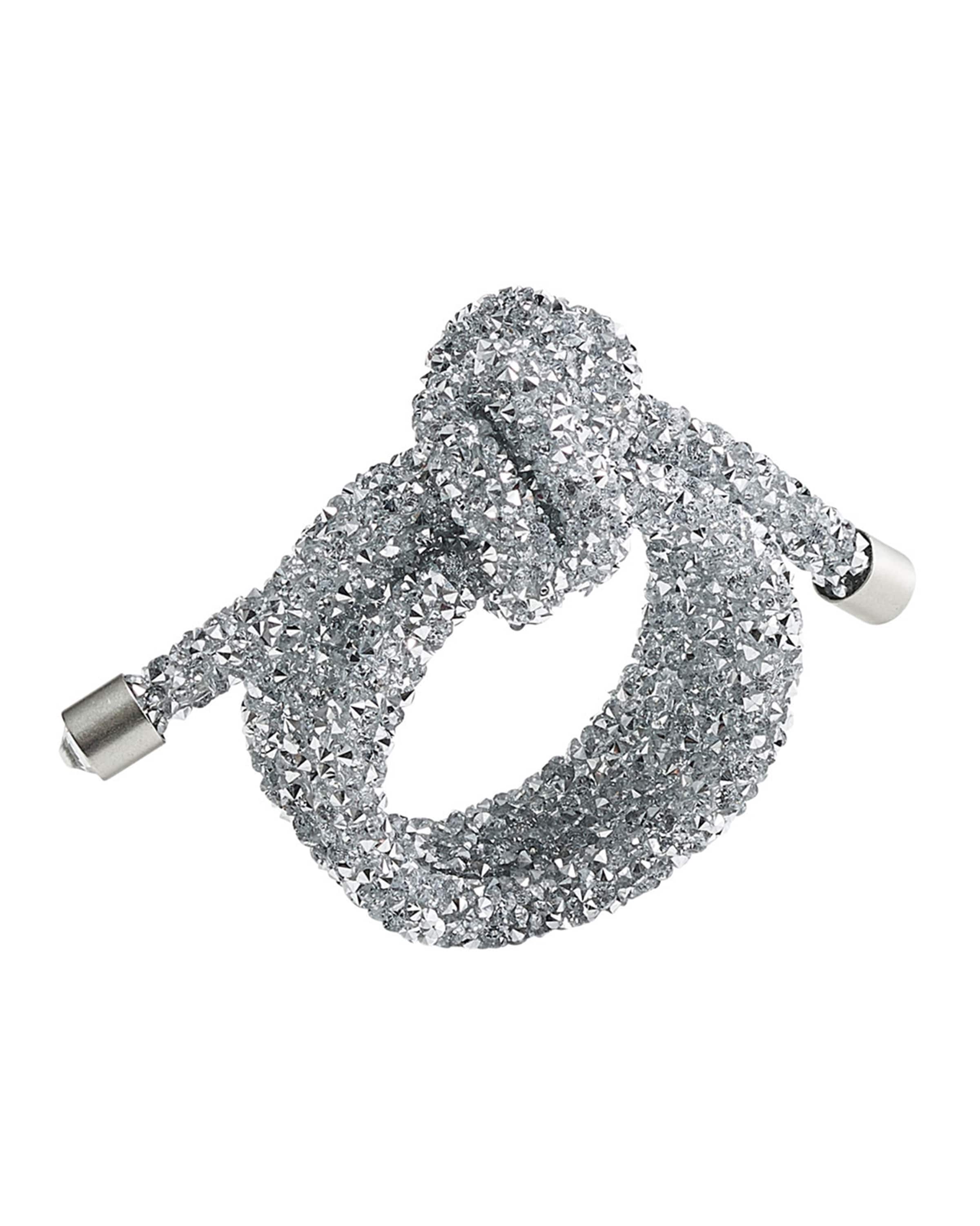 Kim Seybert Glam Knot Napkin Ring, Silver