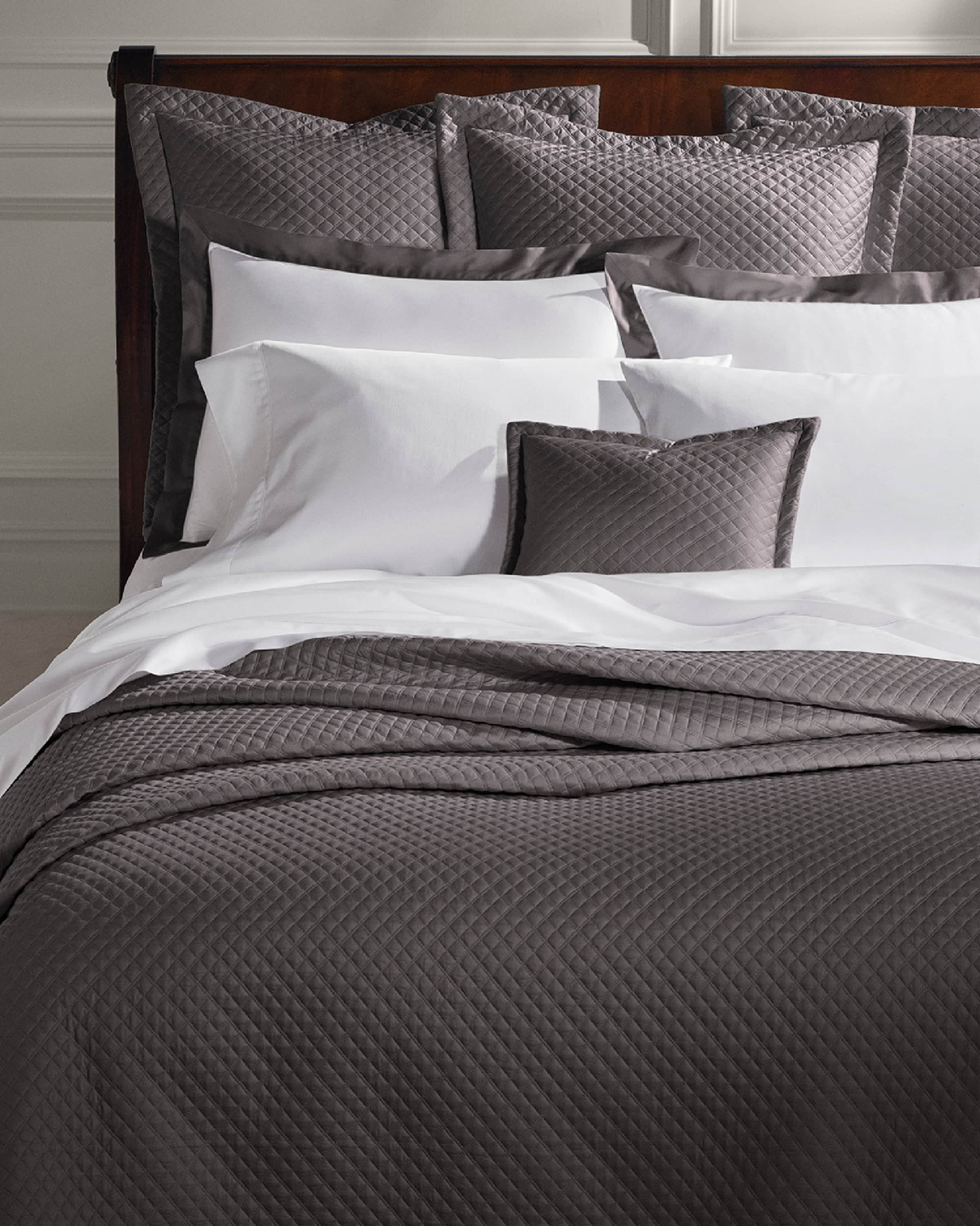 Ralph Lauren Home Quilted Sateen Argyle Quilt, KING