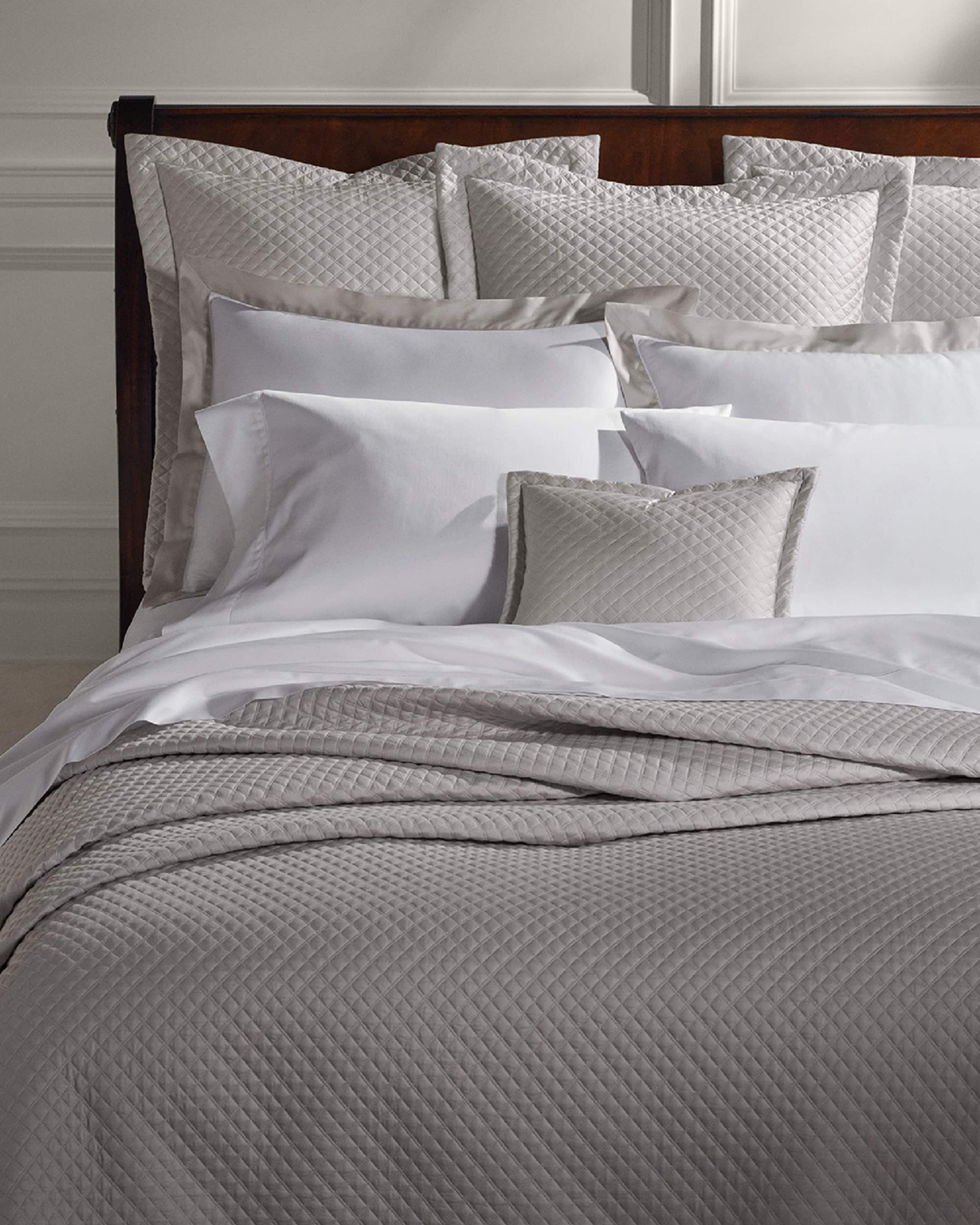 Ralph Lauren Home Quilted Sateen Argyle Quilt, FULL-QUEEN