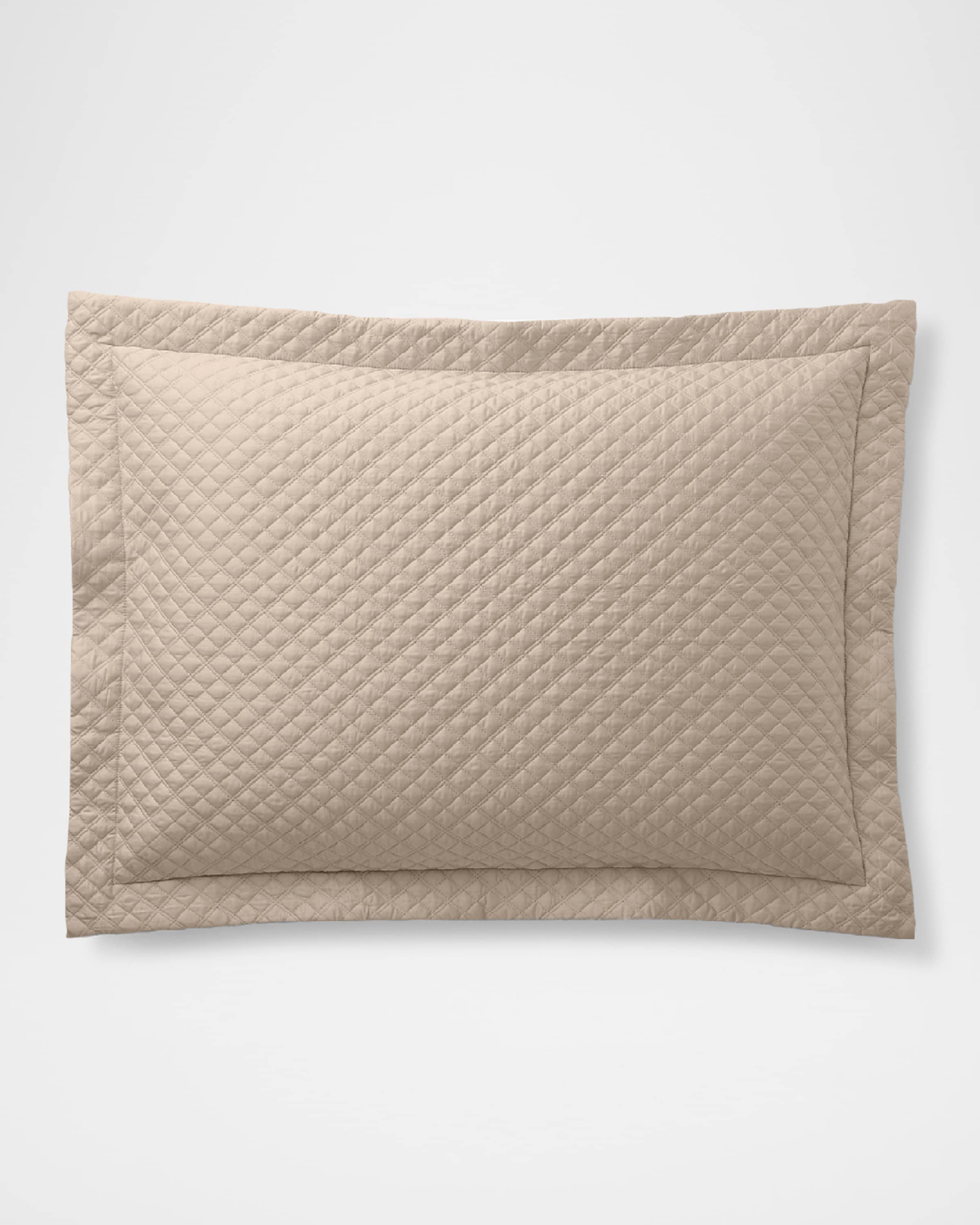 Ralph Lauren Home Quilted Sateen Argyle Standard Sham