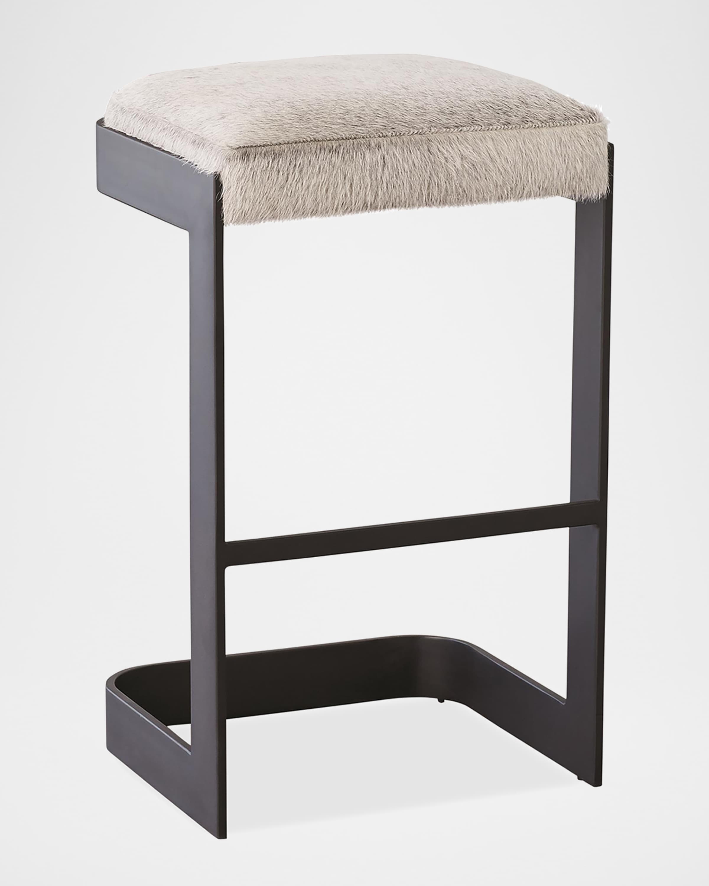 Global Views Regan Hairhide Bar Stool, 30"