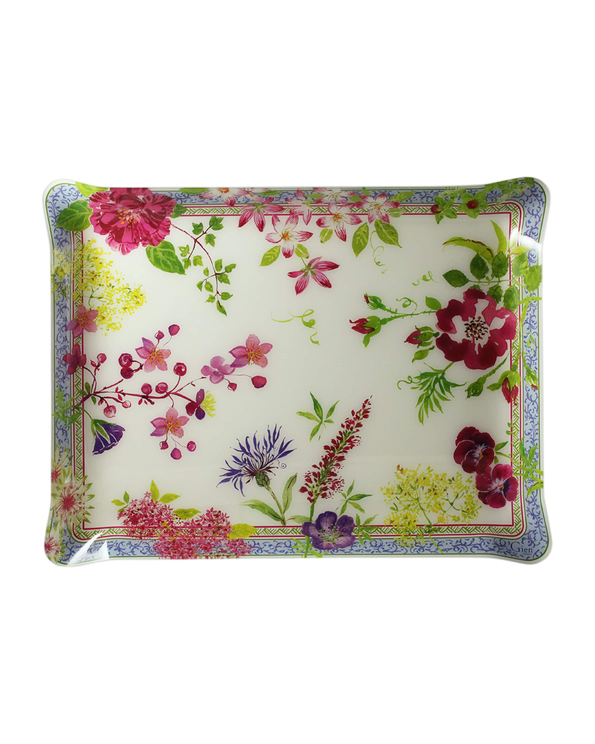 Gien Millefleurs Large Acrylic Serving Tray