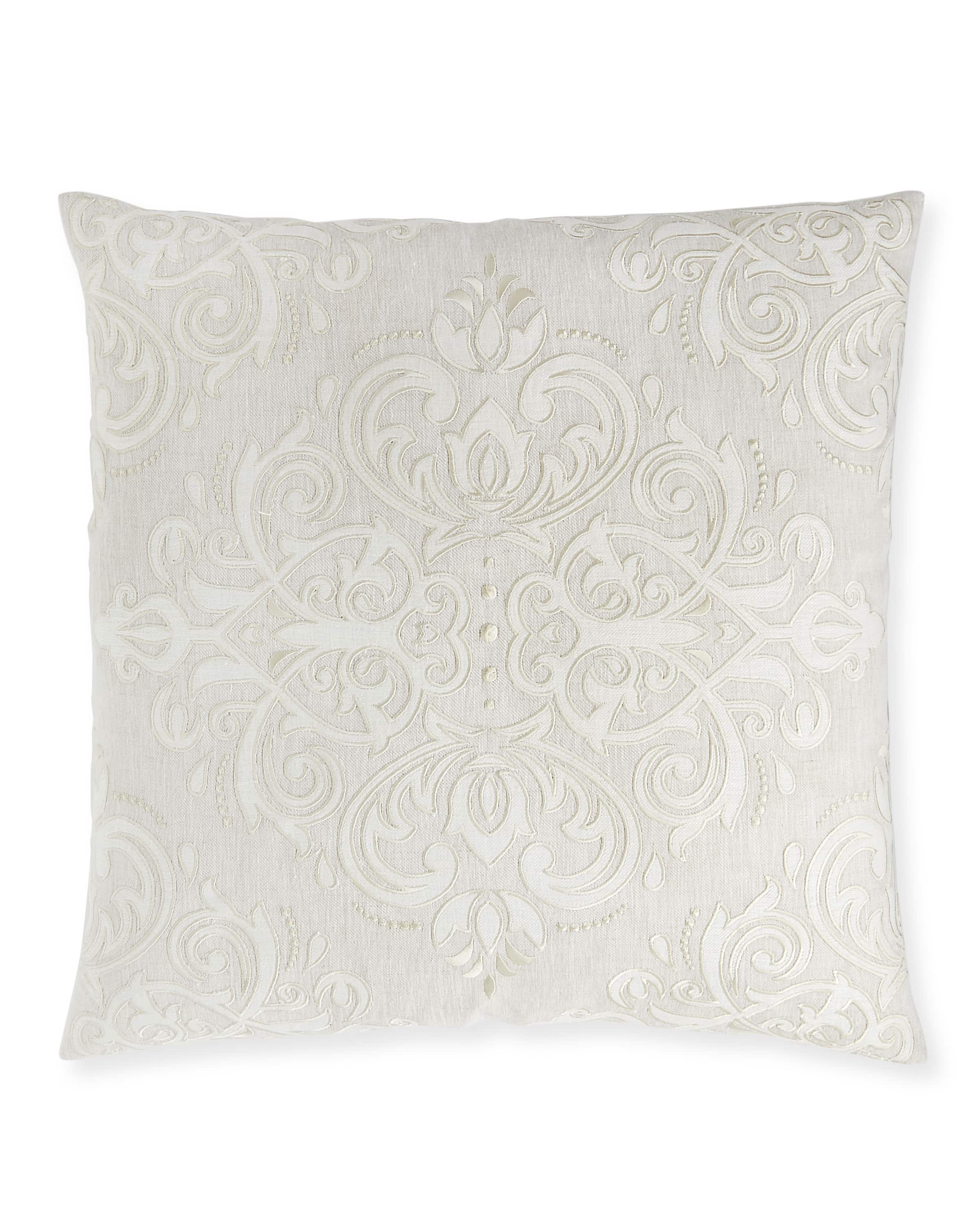 Callisto Home Roma Embroidered Pillow 22"