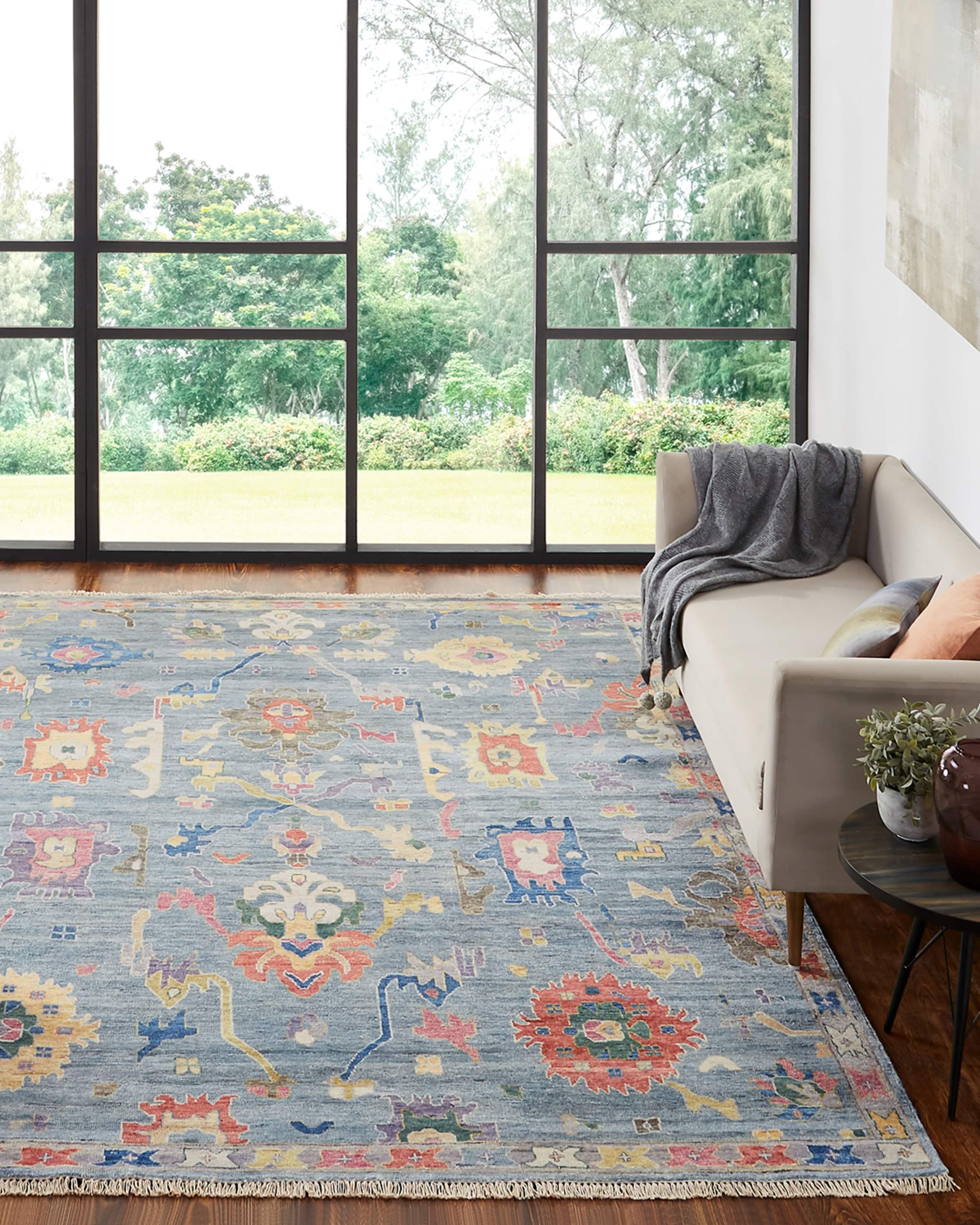 Haven & Loom Fanning Hand Knotted Rug, 6' x 9'