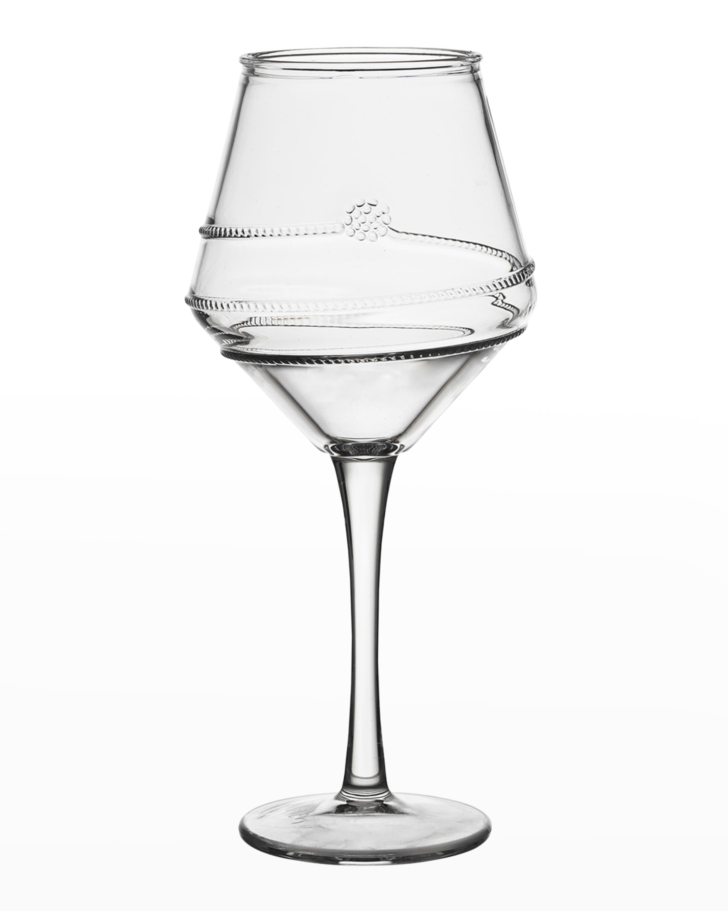 Juliska Amalia Clear Acrylic Wine Glass