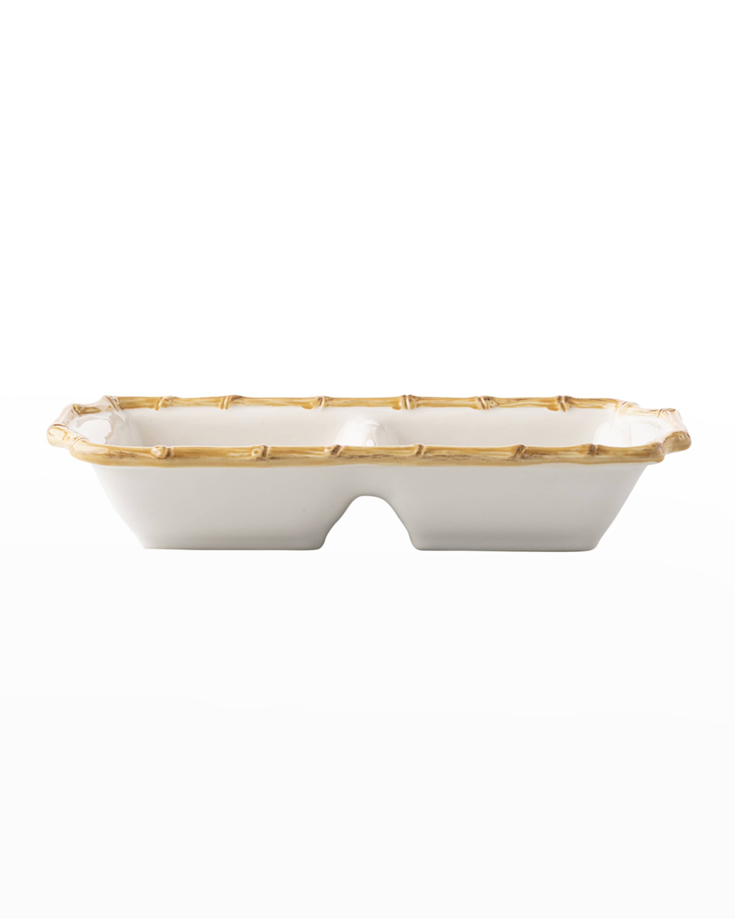 Juliska Bamboo 10" Double Section Server - Natural