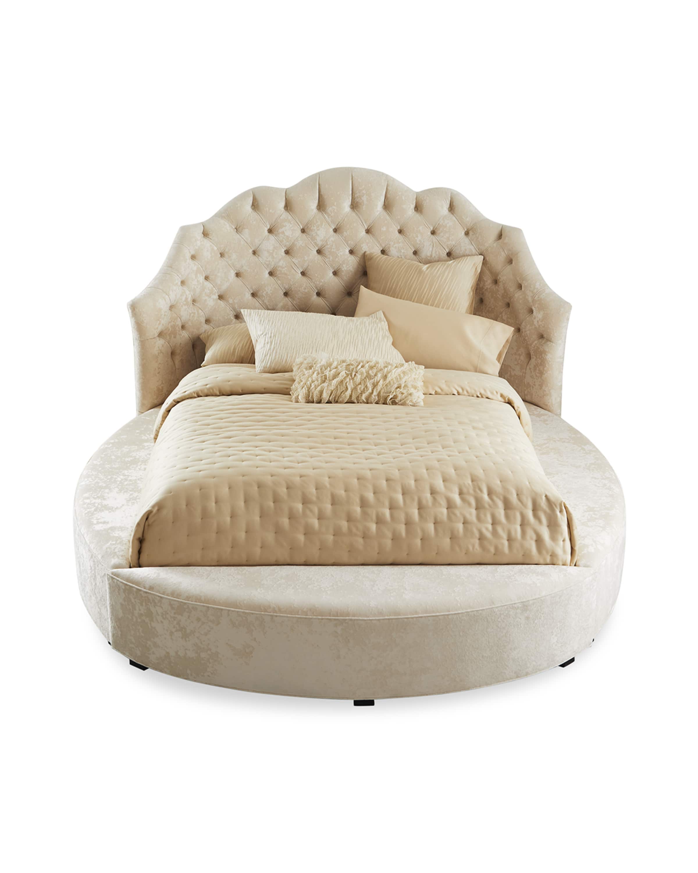 Round bed shop queen size