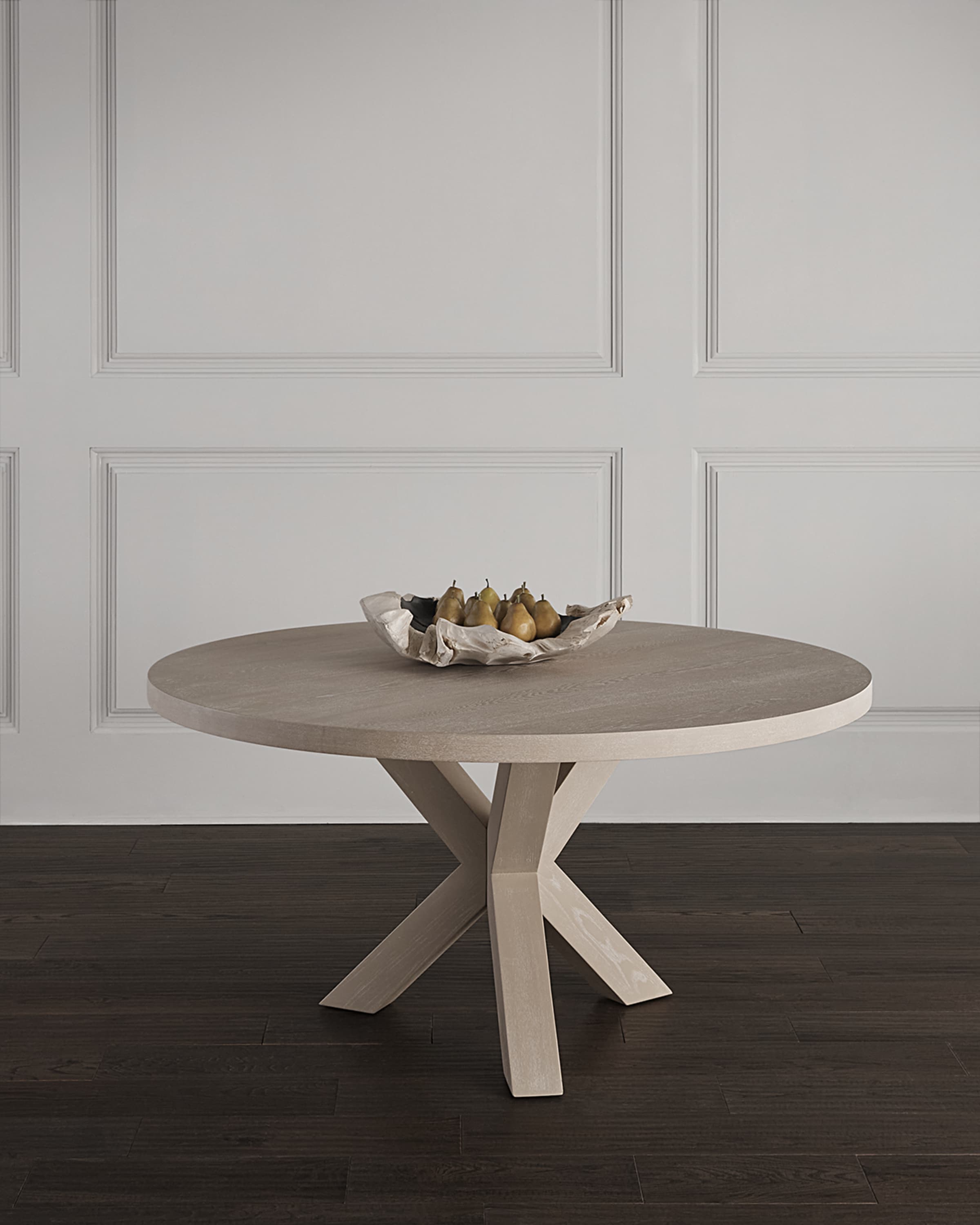 Worlds Away Keelan Tripod Base Dining Table, 60"